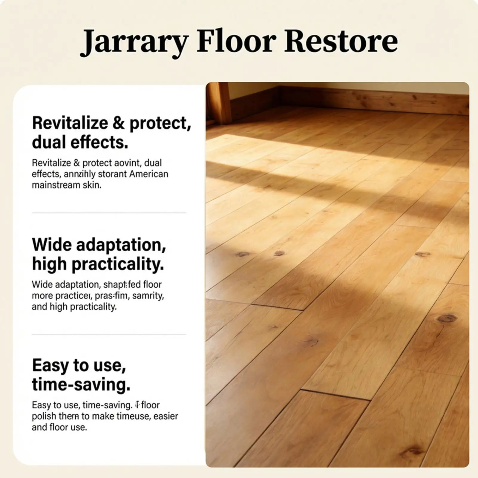 Clean-Eez Ultimate Floor Restorer & Polish – Revitalize,Protect,Shine Wood 150ml