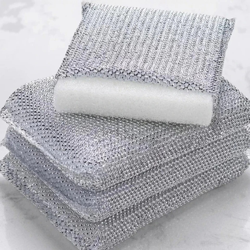 4 Pcs Gentle Dish Sponges – Scratch-Free Cleaning Pads for Pots, Pans, Cookware