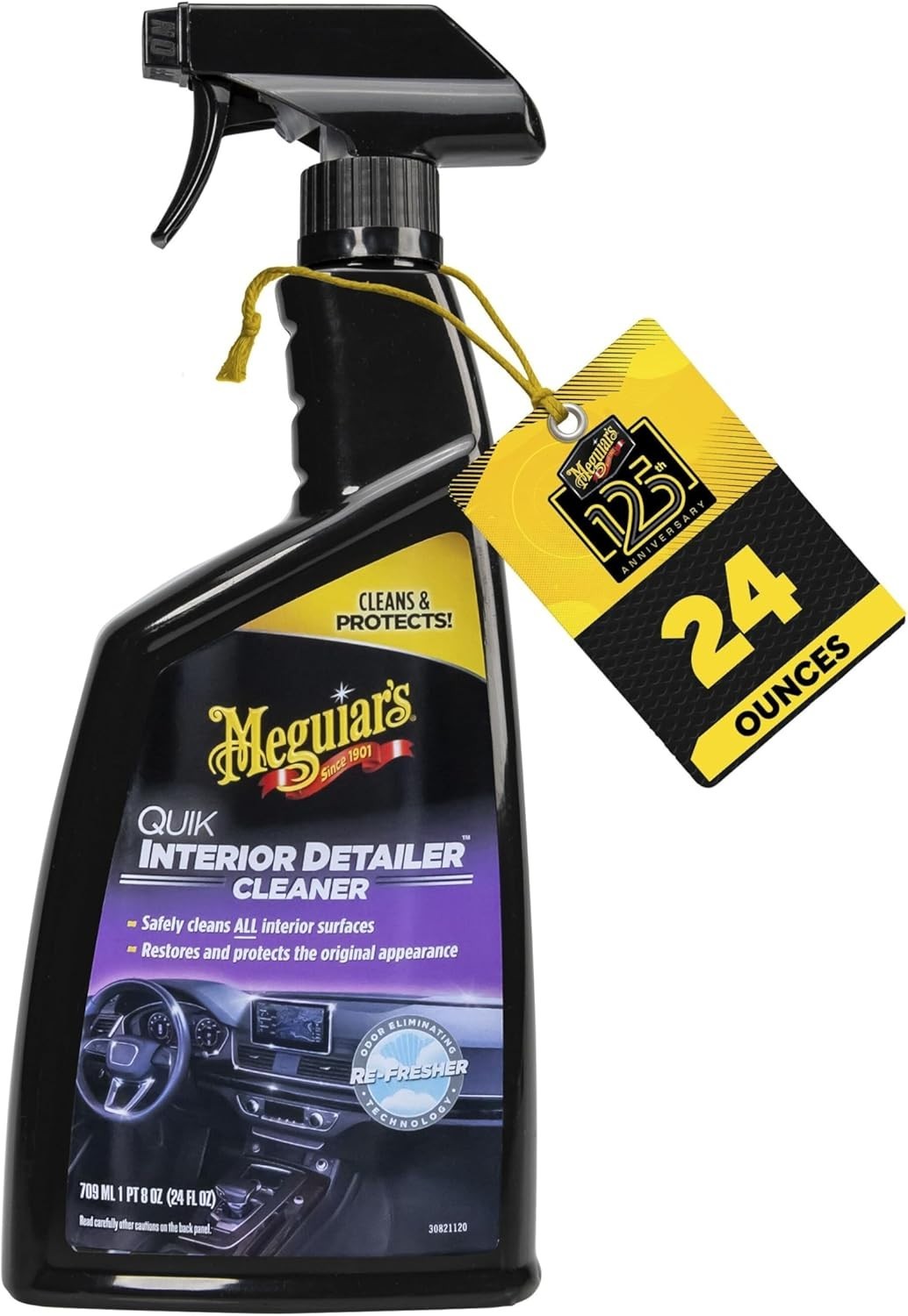 Quick Interior Detailer Cleaner Spray for Plastic Leather Vinyl 24oz