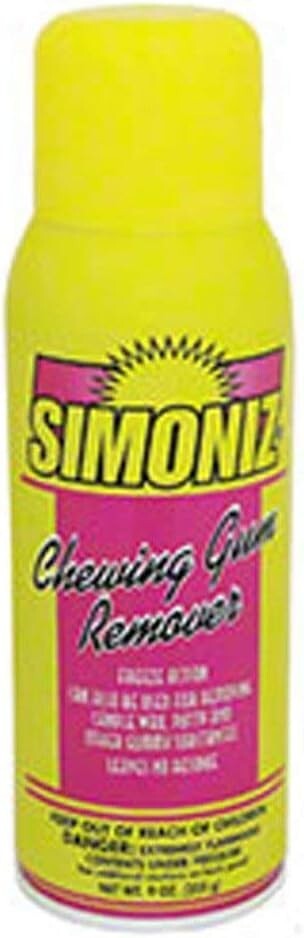 Simoniz Chewing Gum Remover 9 oz Spray Cleans Candle Wax, Putty, Gummy residues
