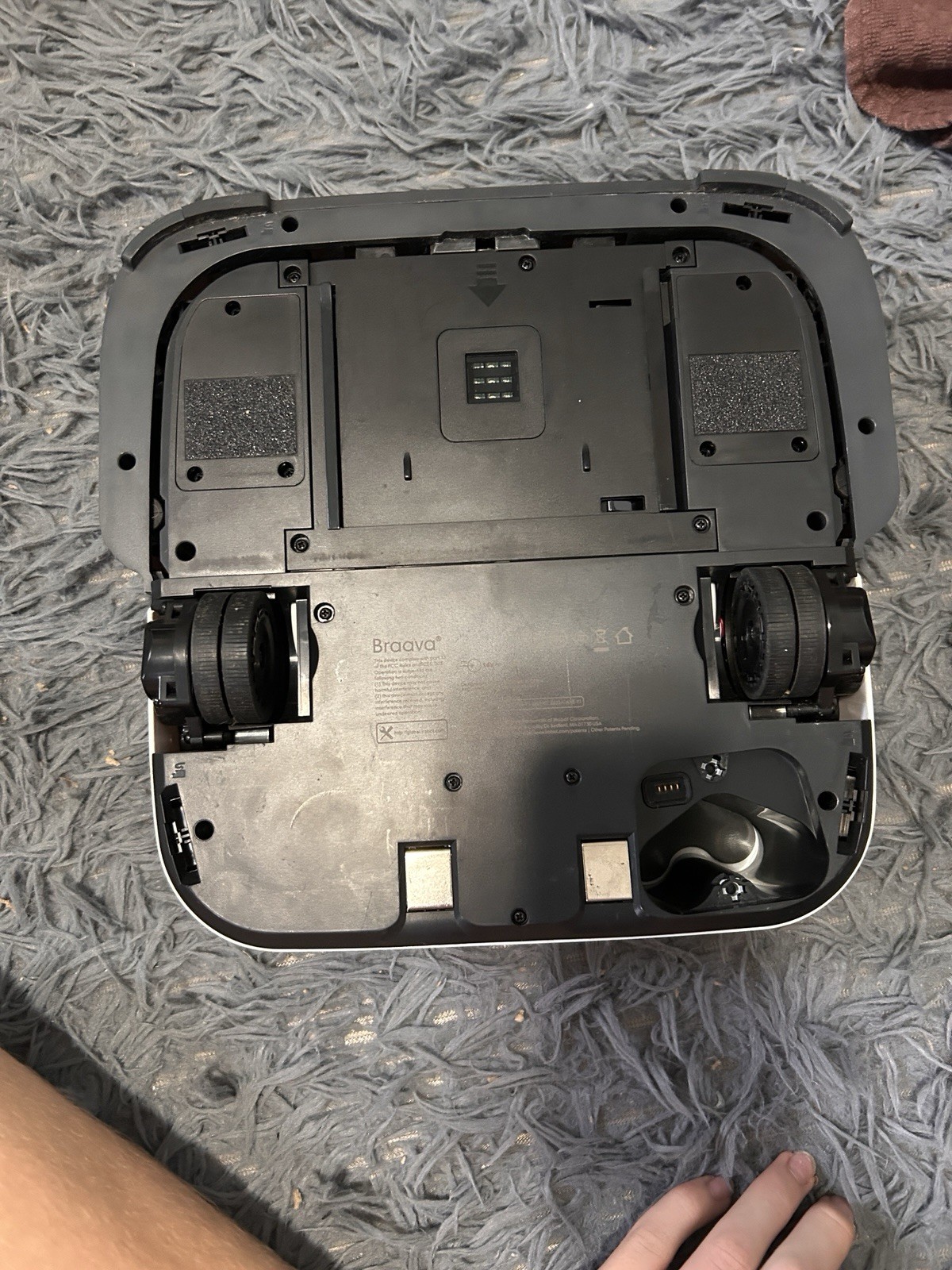 iRobot Braava Jet Lot of 2 (Black and White) No Tank, Charger Or Battery. As Is