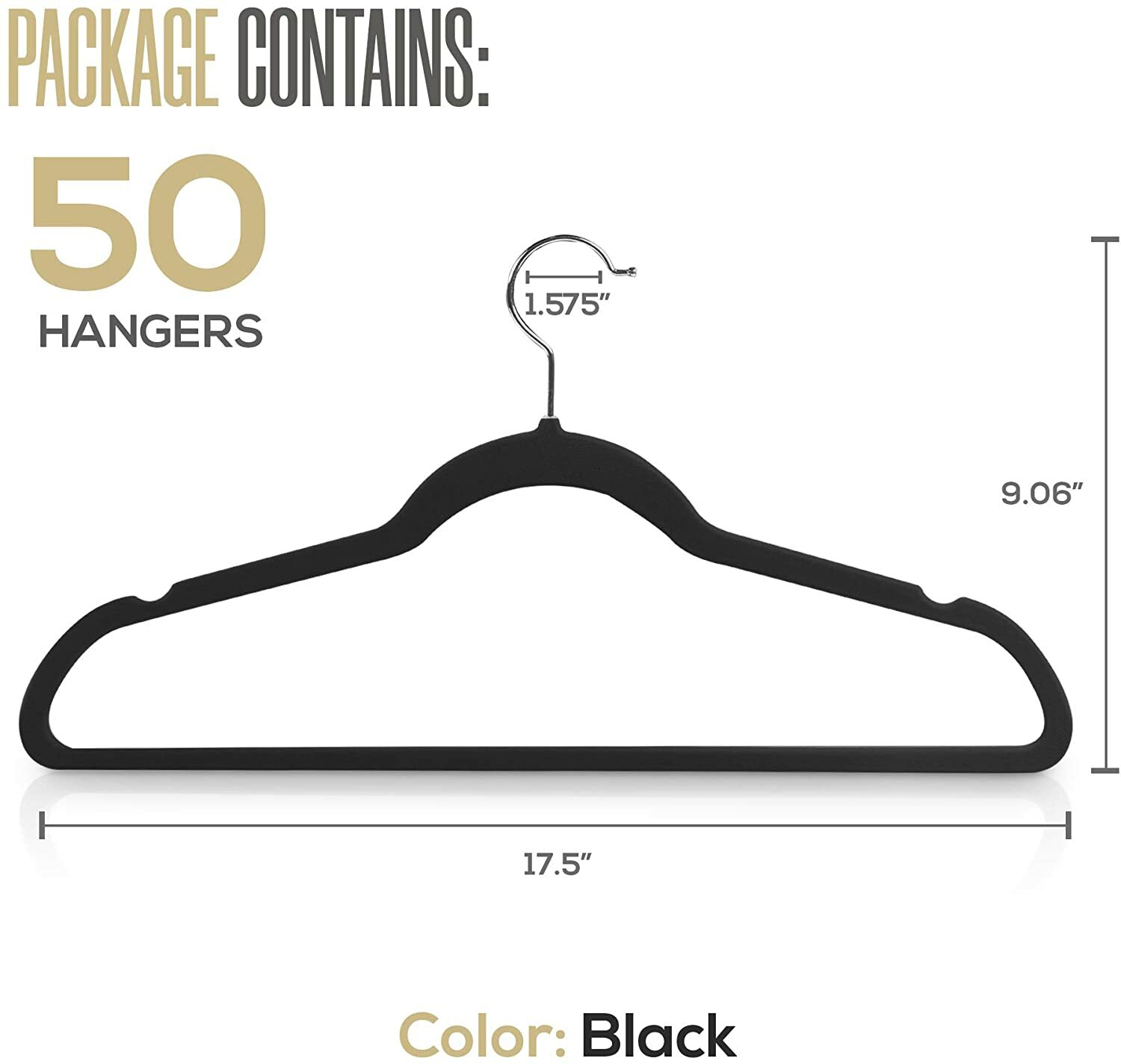 Utopia Home Velvet Hangers Clothes Heavy Duty Non Slip Hangers (30 & 50 Pack)