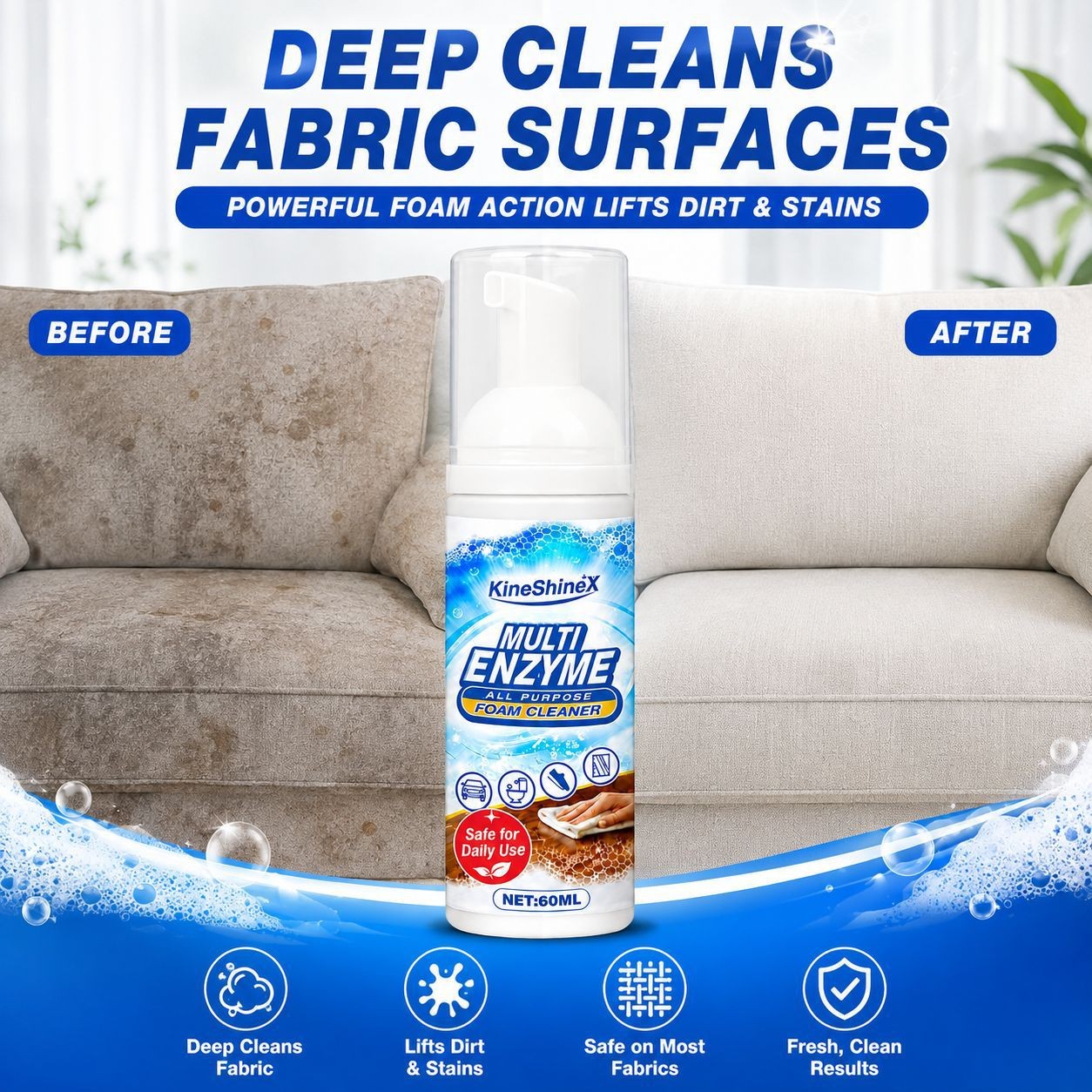 EaseHub Multi Enzyme Cleaner, Easehub Multi-Enzyme All Purpose Foam Cleaner