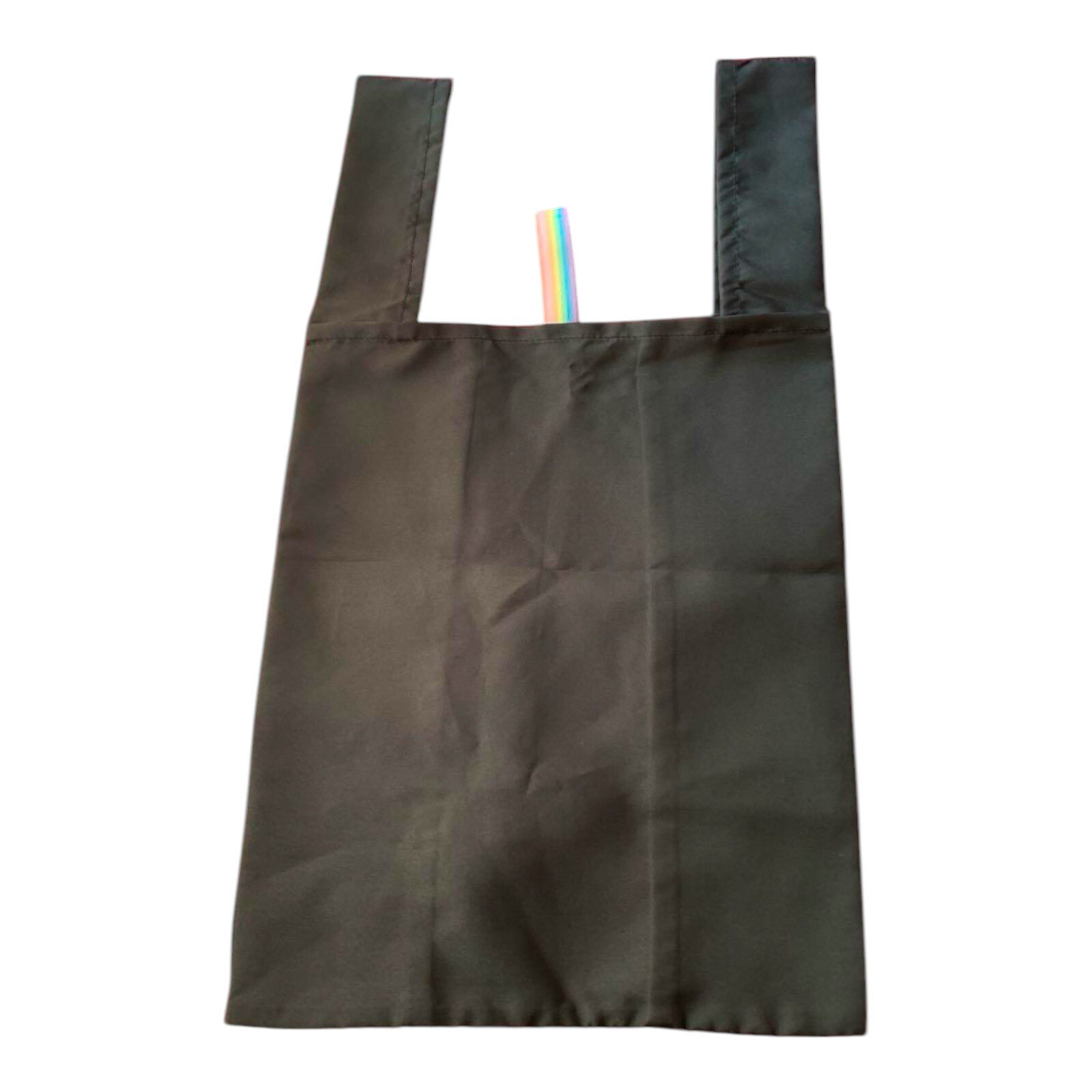 Novelty JAPAN 7-Eleven Tote Eco Bag not available in stores Rainbow Strip Black