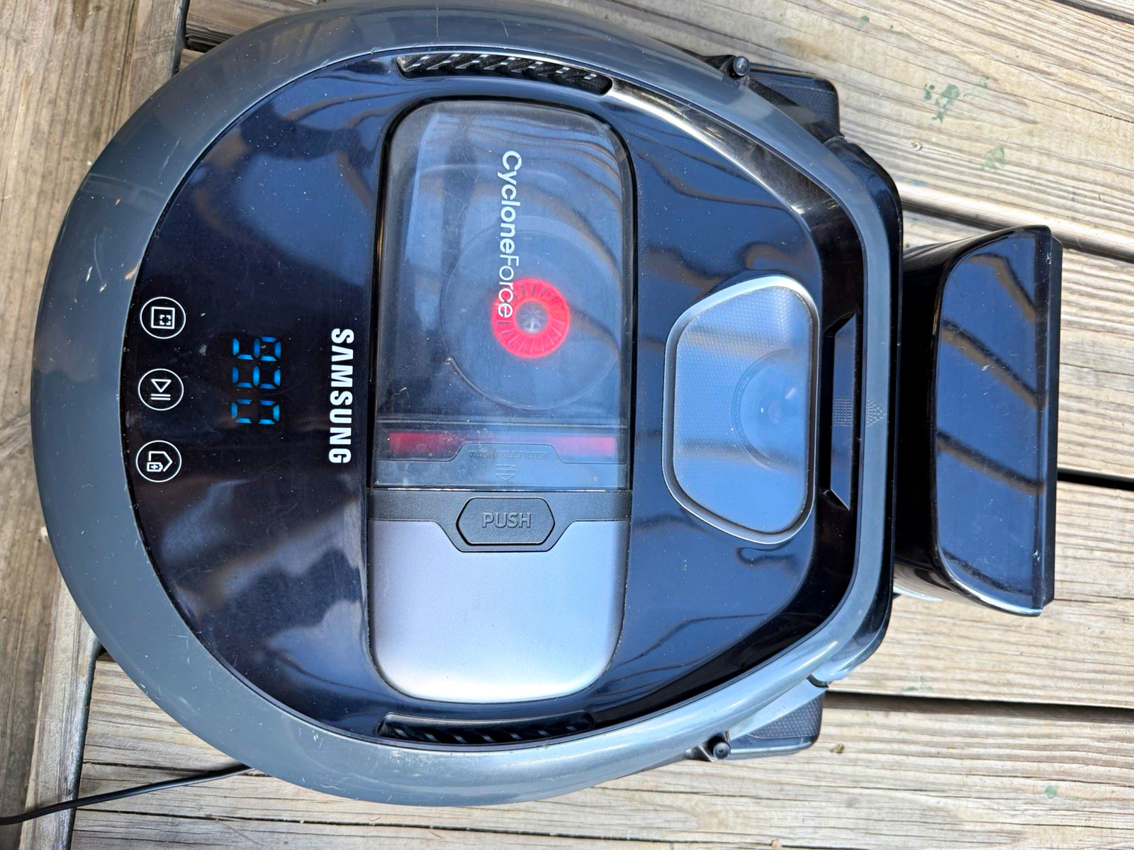 Samsung CycloneForce Robotic Vacuum Bagless Wi-Fi Black/Gray SR1AM7040WG