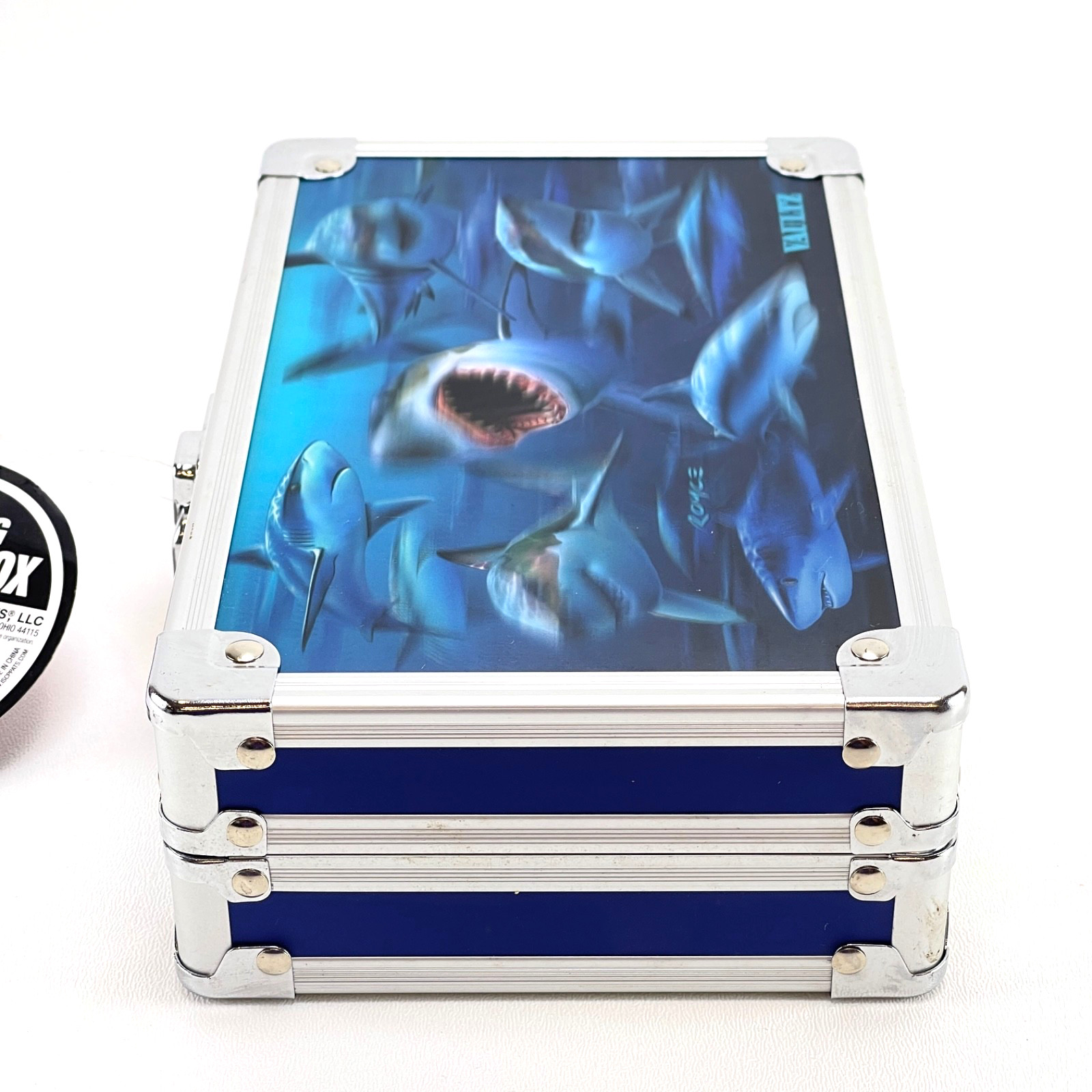 Vaultz Shark Lockbox w/Key Lock 8.25″x5.5″ Security Lock Box Pencil Case – New