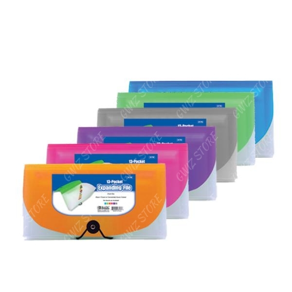 13 Pocket Bazic Expanding File & Coupon Organizer Check Size # 3179