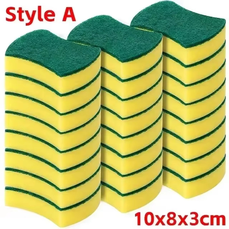 60/1PCS Kitchen Dishwashing Sponge Thickend Nano Magic Clean Brush Rub Pot Rust