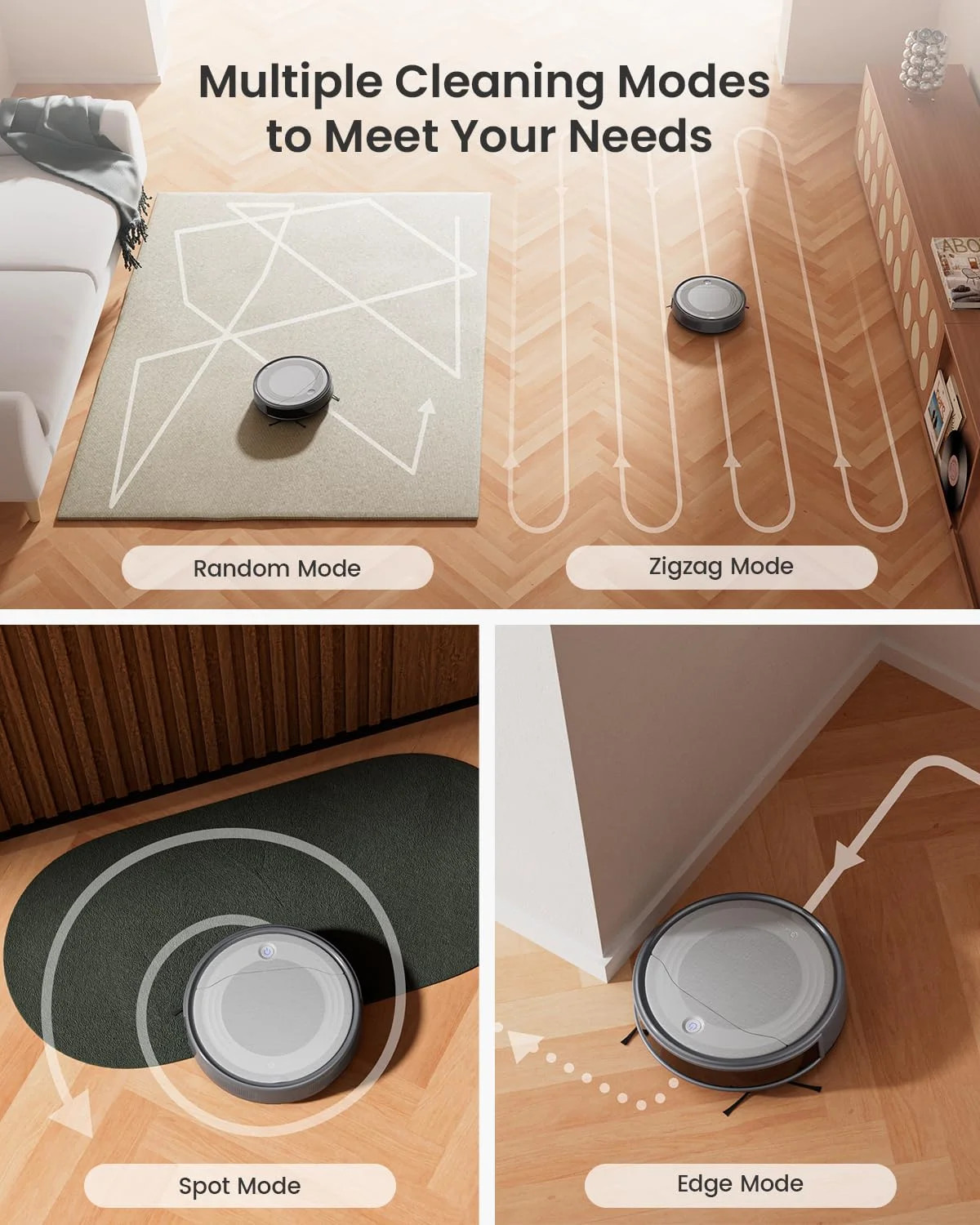 Lefant Robot Vacuum Cleaner, 4500Pa Suction, PSD Obstacle Avoidance, WiFi App