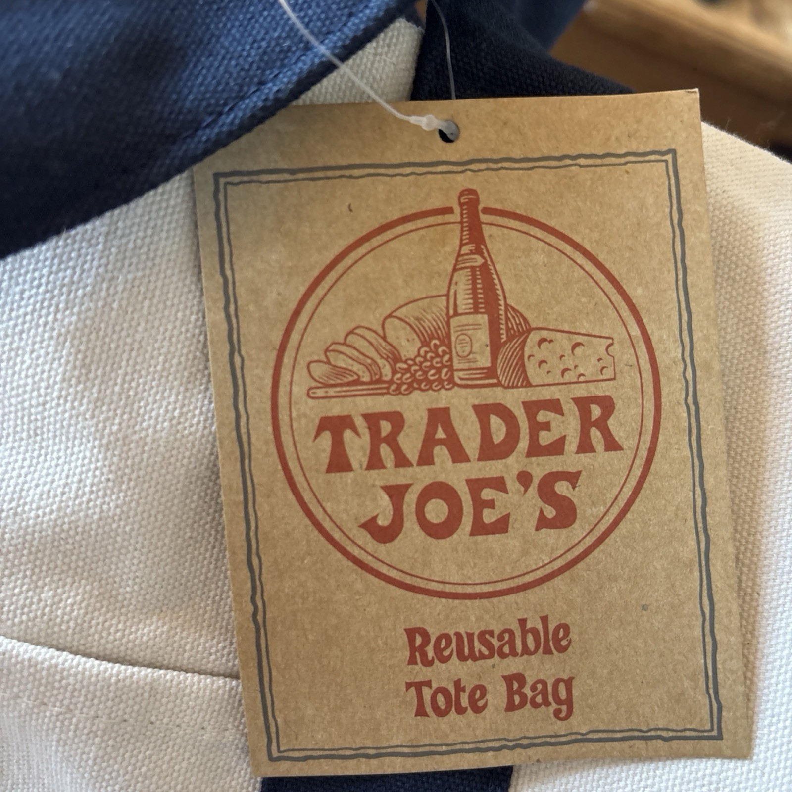 Trader Joe’s Embroidery Special 4 Butterflies 4 Flowers Large Eco Shopping Bag