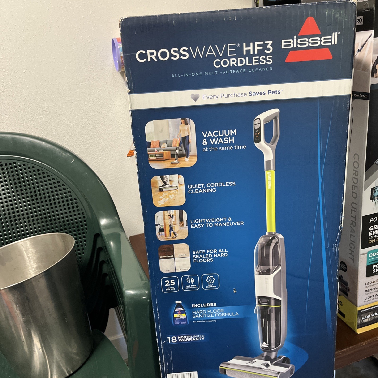 BISSELL CrossWave HF3 3649 Cordless Multi Surface All In One Cleaner