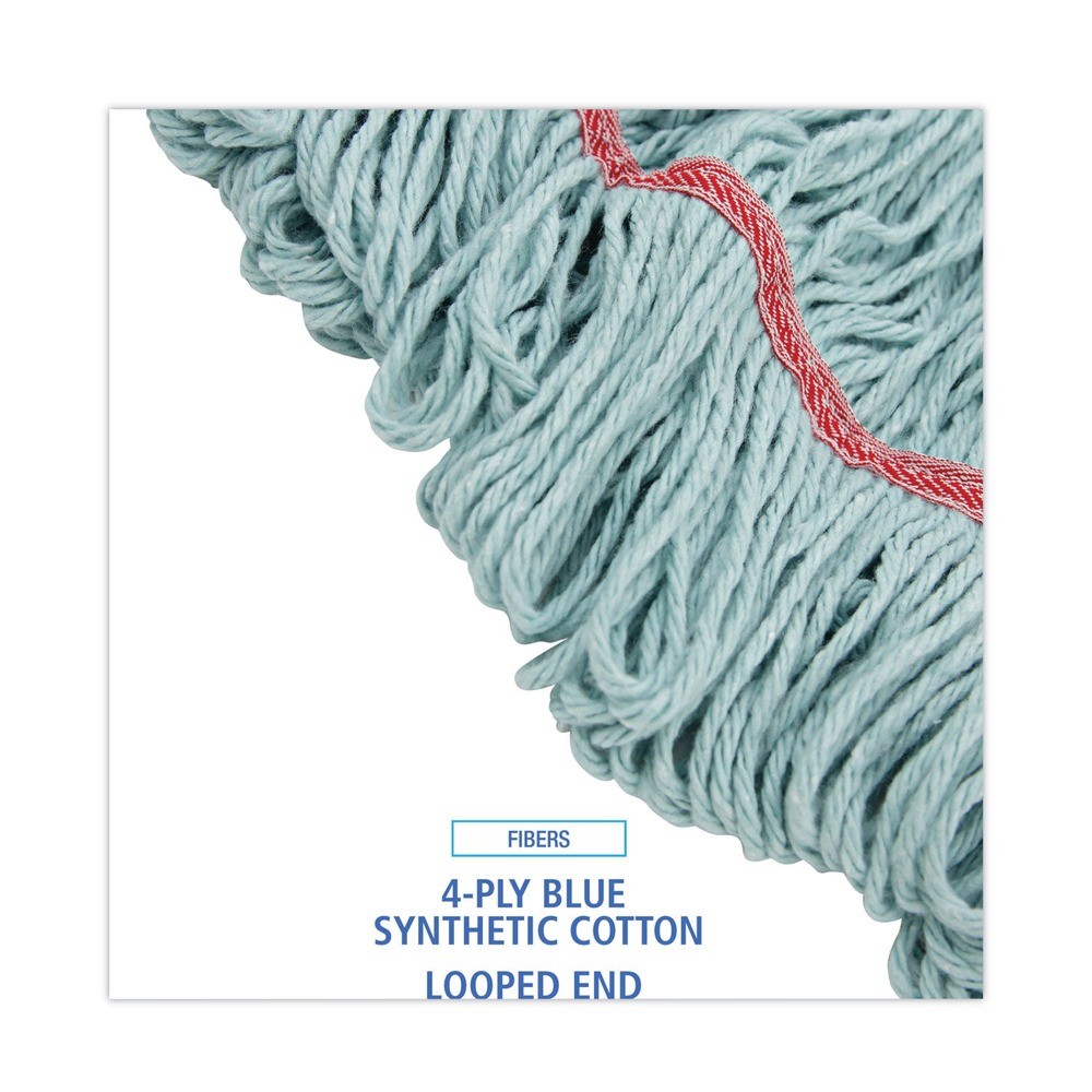 Boardwalk 1400LEA EchoMop Synthetic/Cotton Wet Mop Head – Large, Blue New