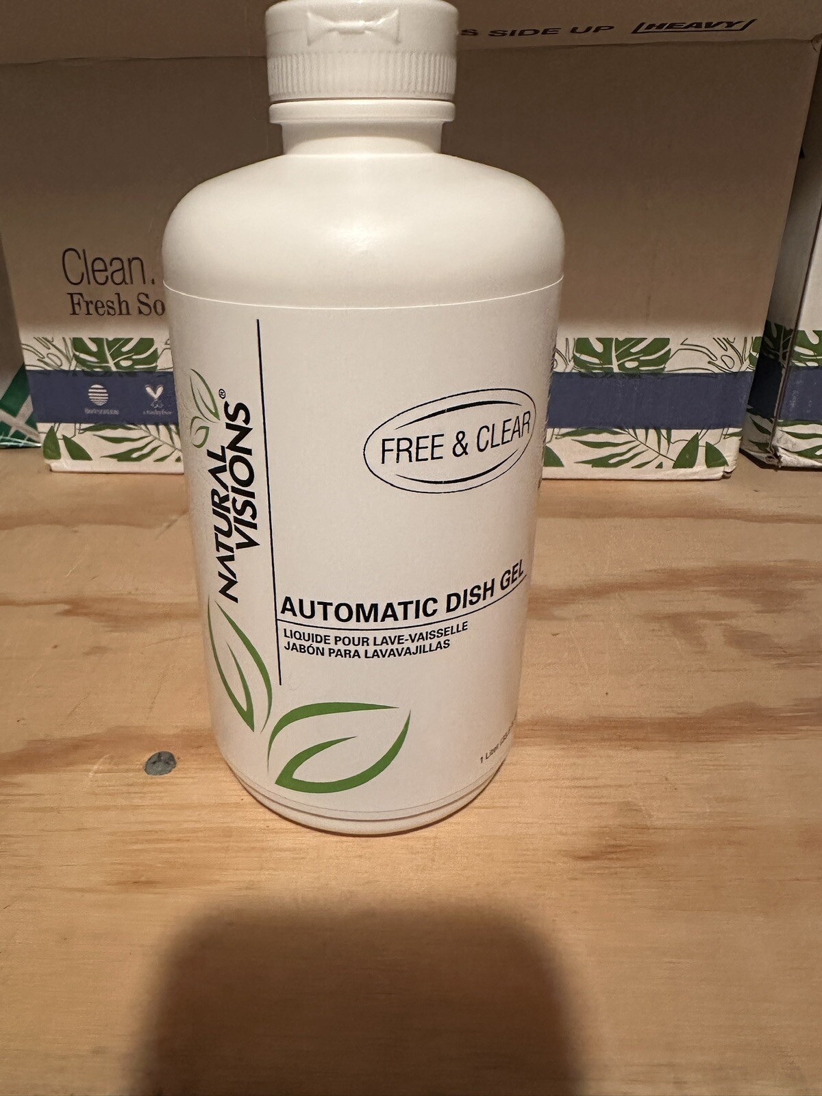 Natural Visions Automatic Dish Gel Super Concentrate Free & Clear 1 Liter