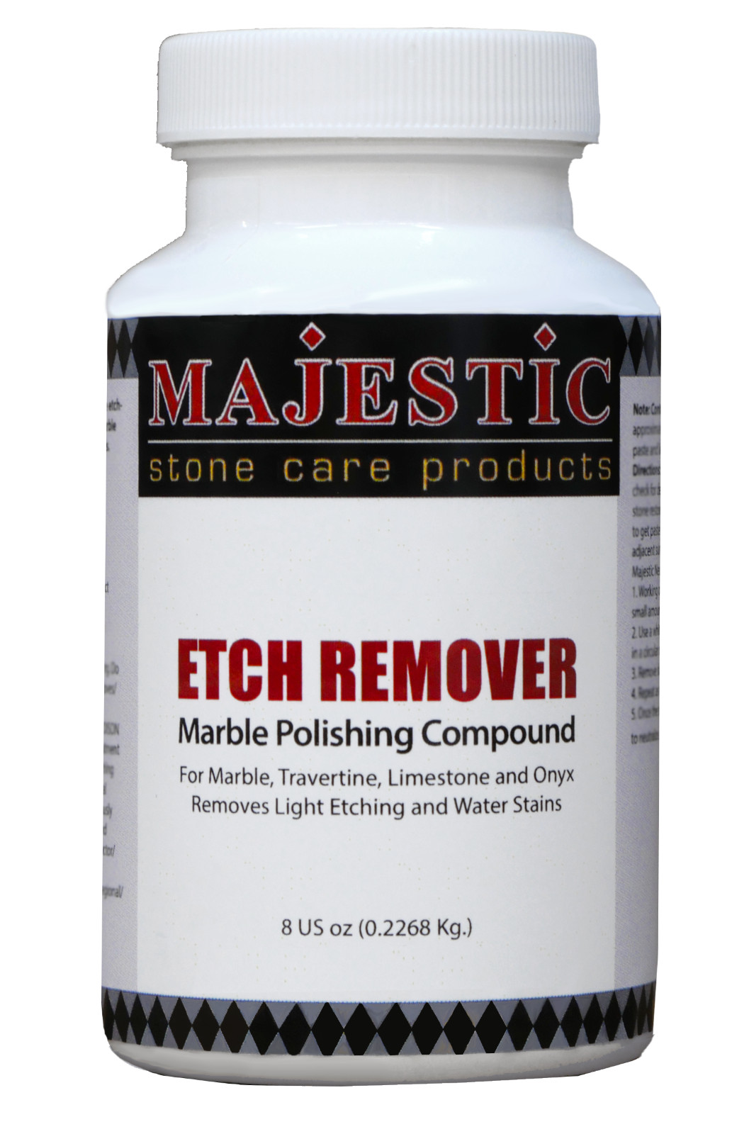 Majestic Etch Remover Marble Polishing Compound 8 oz. MAJR05017