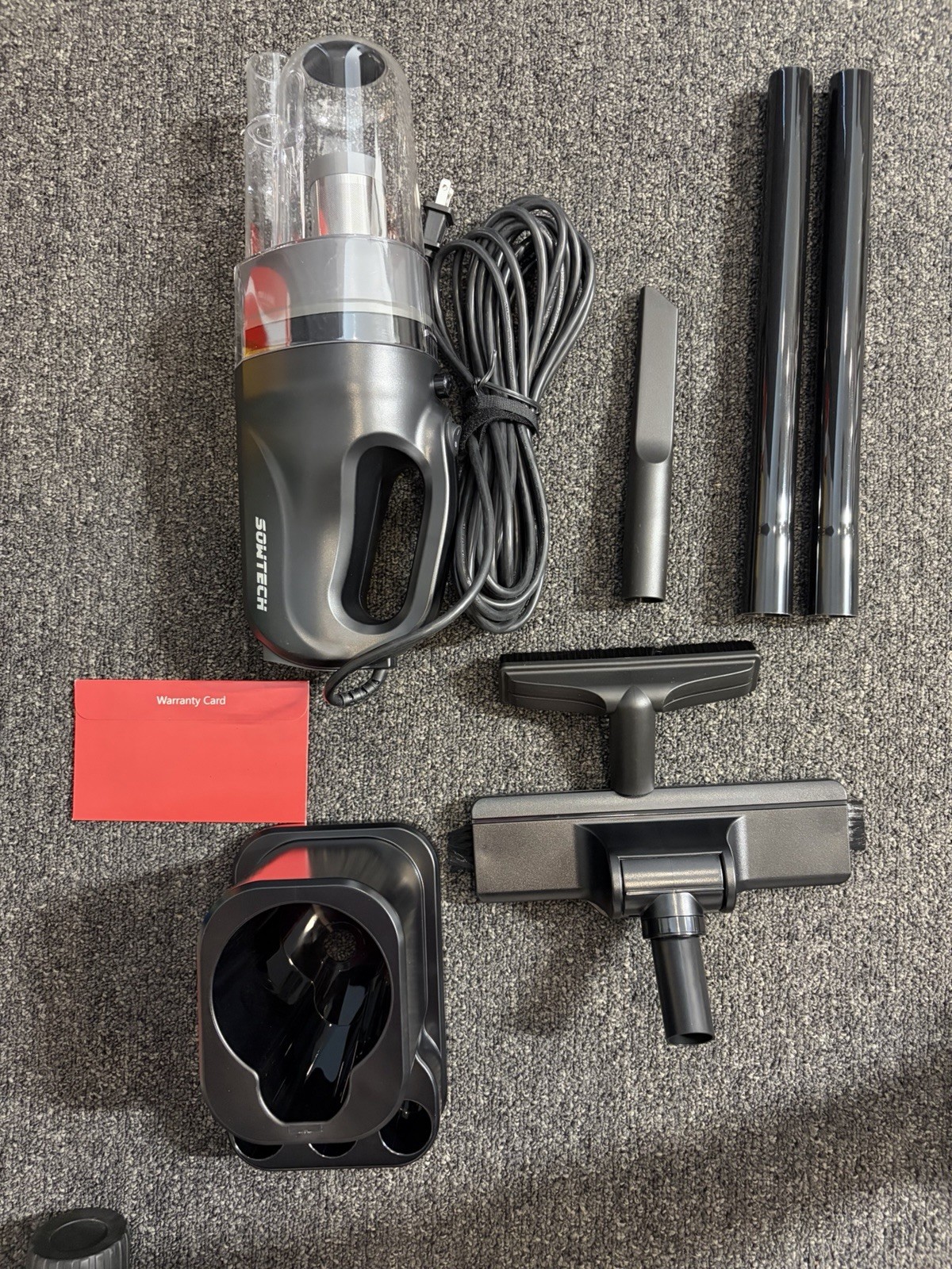 SOWTECH SVC1016 Bagless Corded Handheld Pro-Cyclone Vacuum 600W, Tools