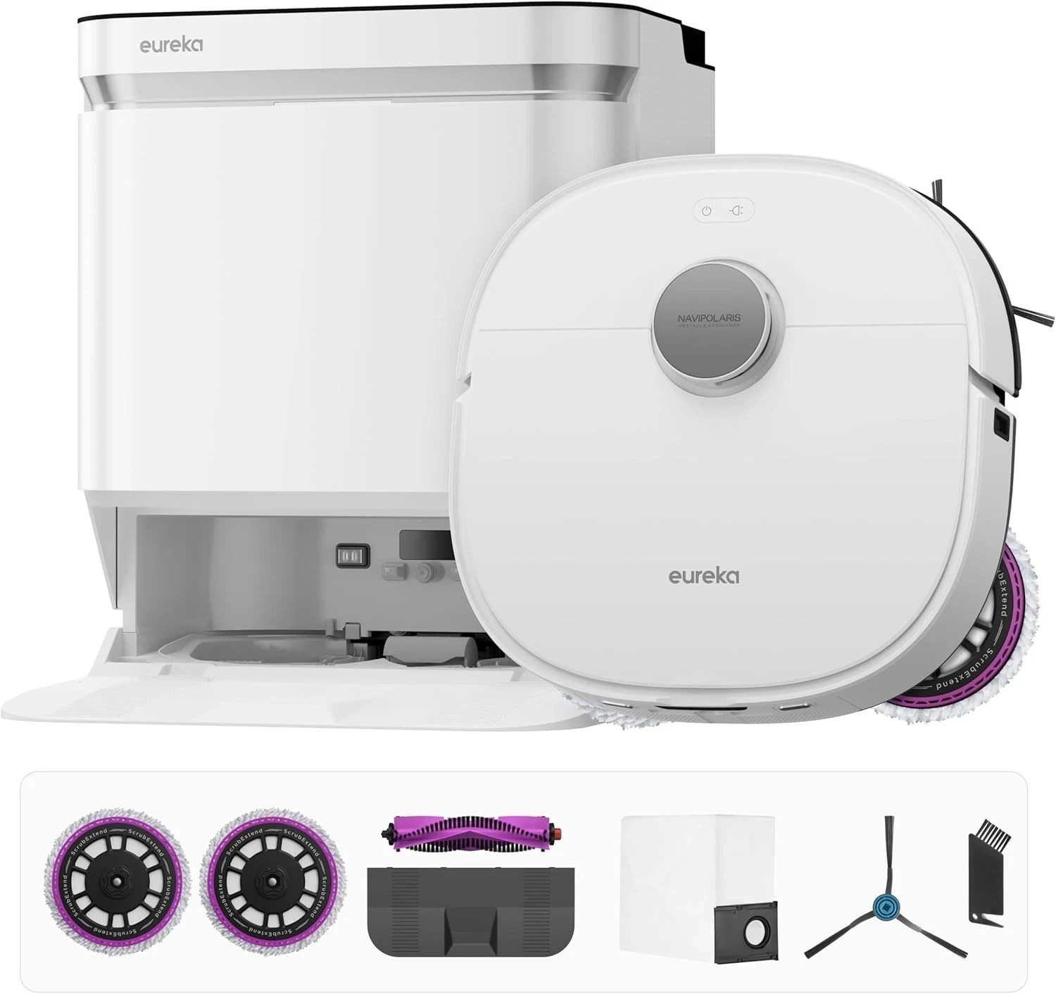 Eureka J15 Pro Ultra Robot Vacuum and Mop with Self Emptying Base, 16,200 Black