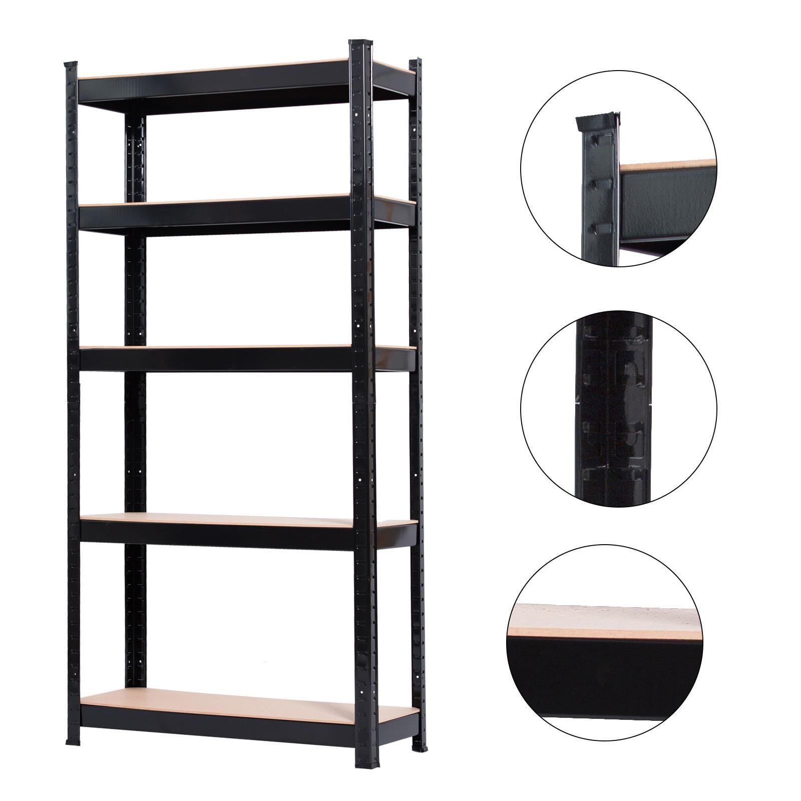 Shelf Garage Steel Metal Storage 5 Level Adjustab Organizer Furniture