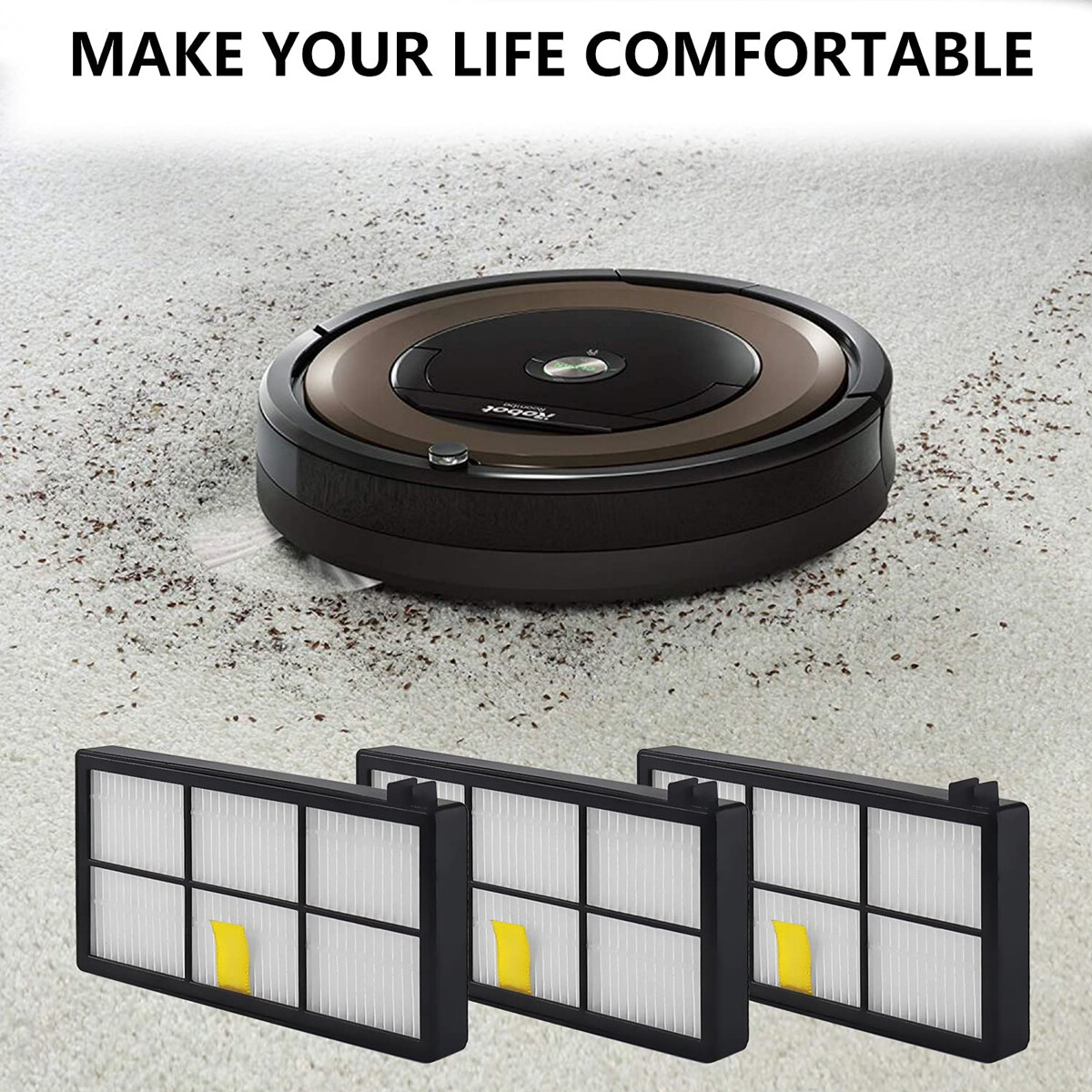 Replacement HEPA Filter For iRobot Roomba 800 900 Series 870 880 960 980