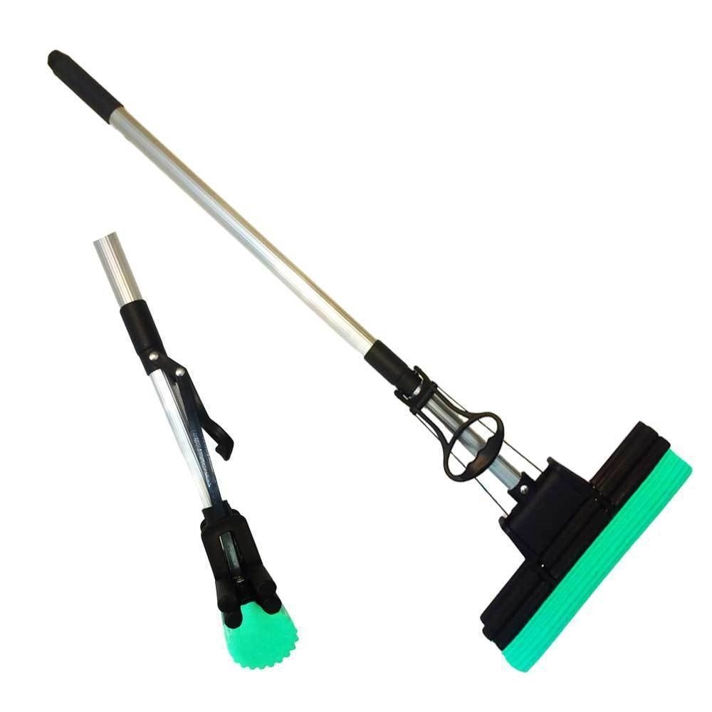 PVA Mop Double Roller Sponge Foam Rubber Mop and Extra Replacement Head