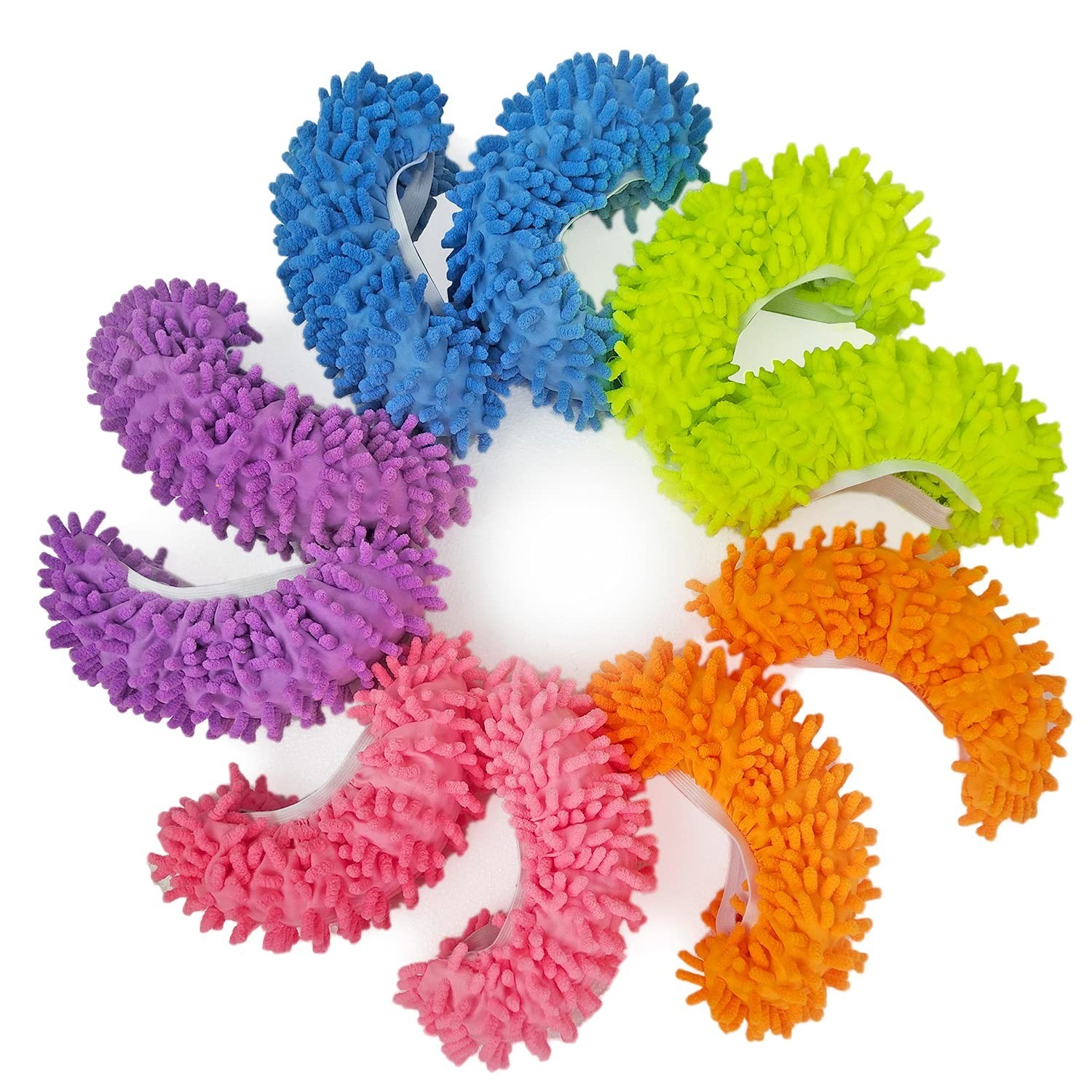 10 pares de mopas y cubrezapatos, calcetines de microfibra lavables multifunción