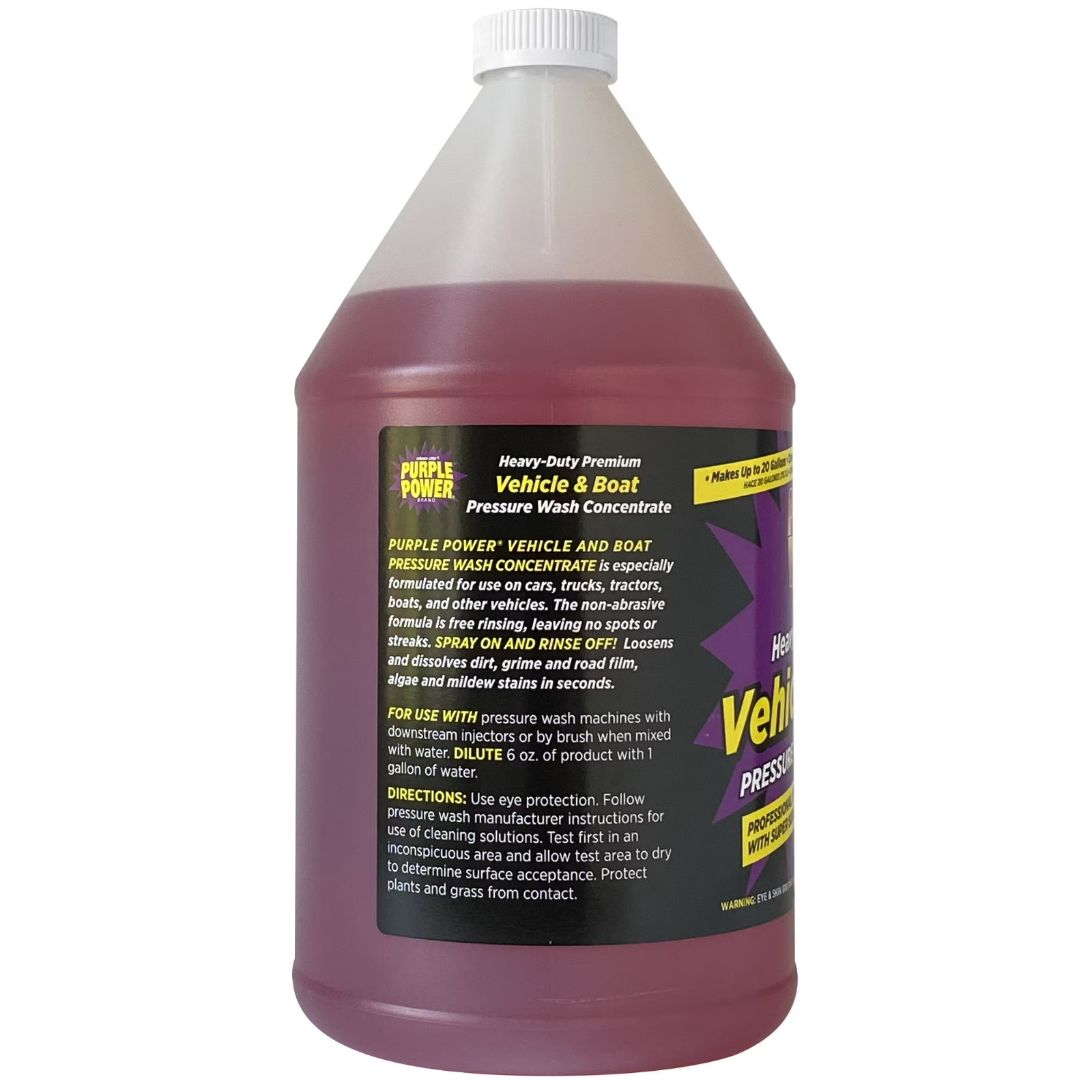 Purple Power Heavy-Duty Vehicle and Boat Pressure Washer Fluid Concentrate, 1 Ga