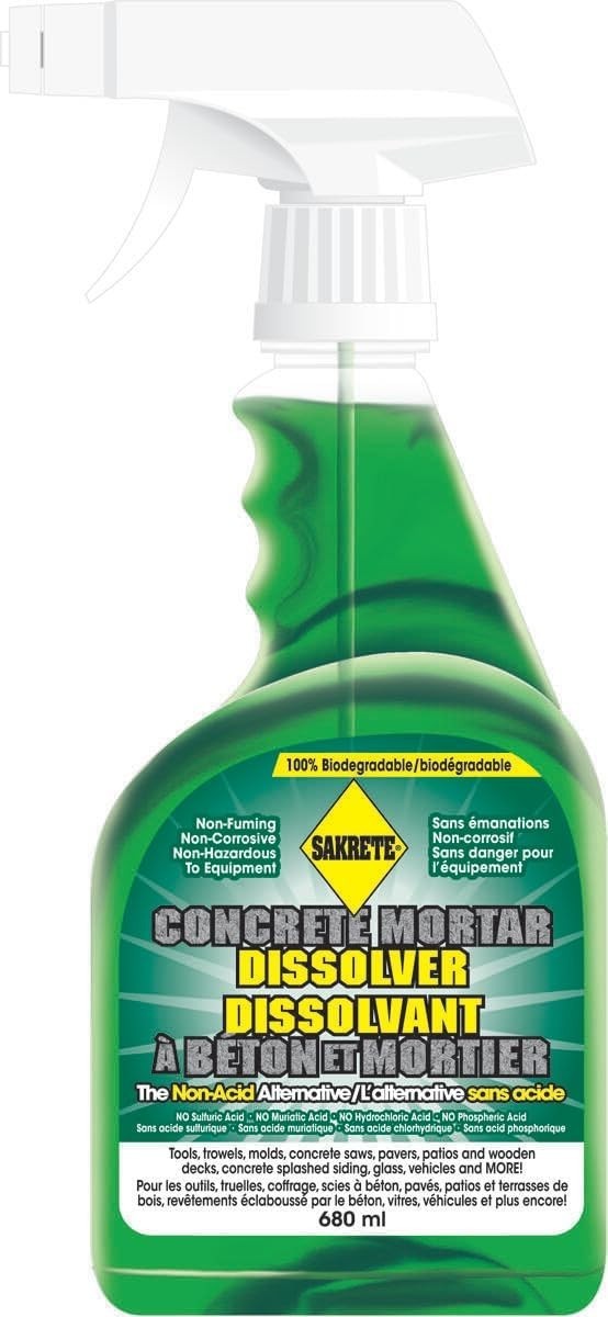 Concrete Mortar Dissolver Cleaner Spray Heavy Duty Multi Surface 28 oz