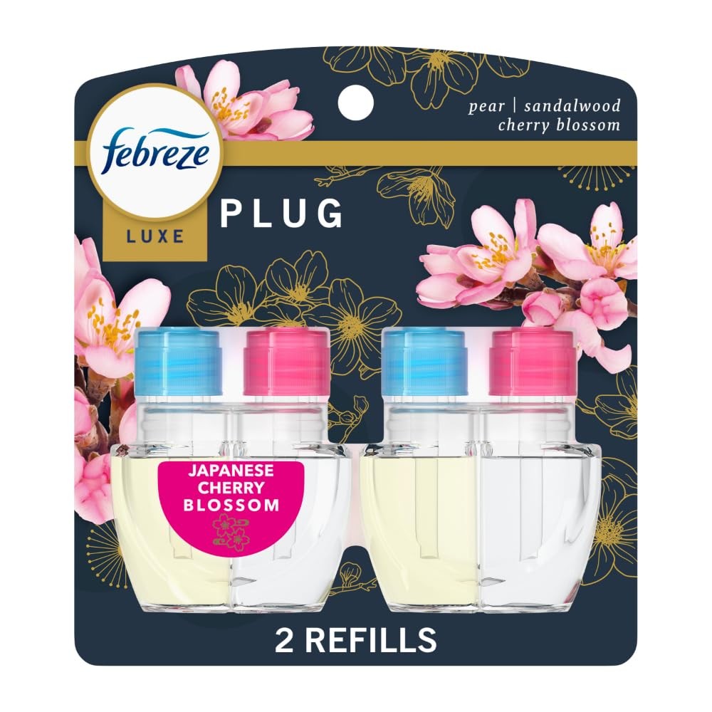Febreze Plug In Air Freshener, Odor-Fighting 1.75 Fl Oz (Pack of 1), Clear