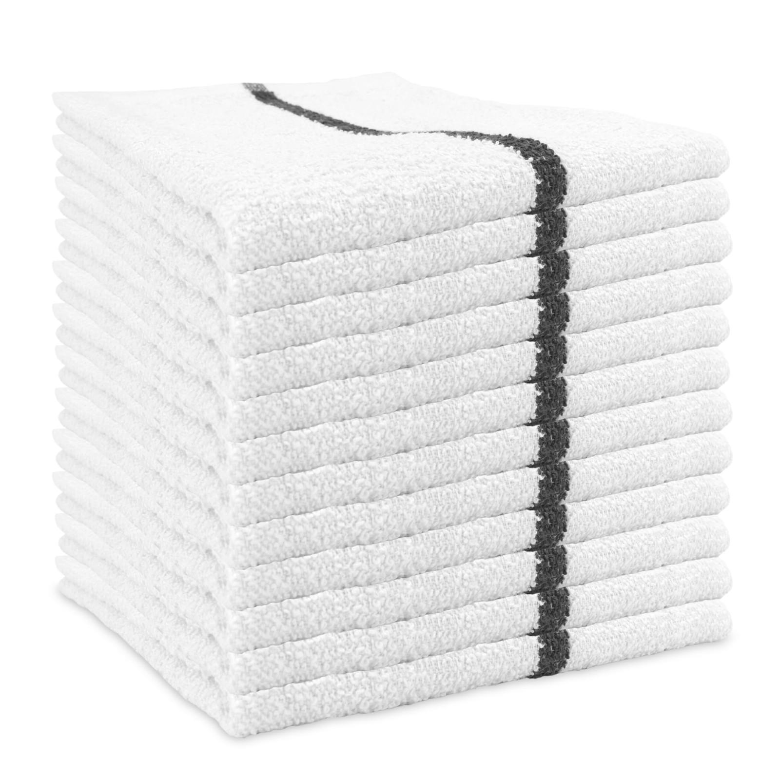 Arkwright Qwick Wick Bar Mop Towels – (Pack of 12) 100% Cotton Quick Dry Dish…