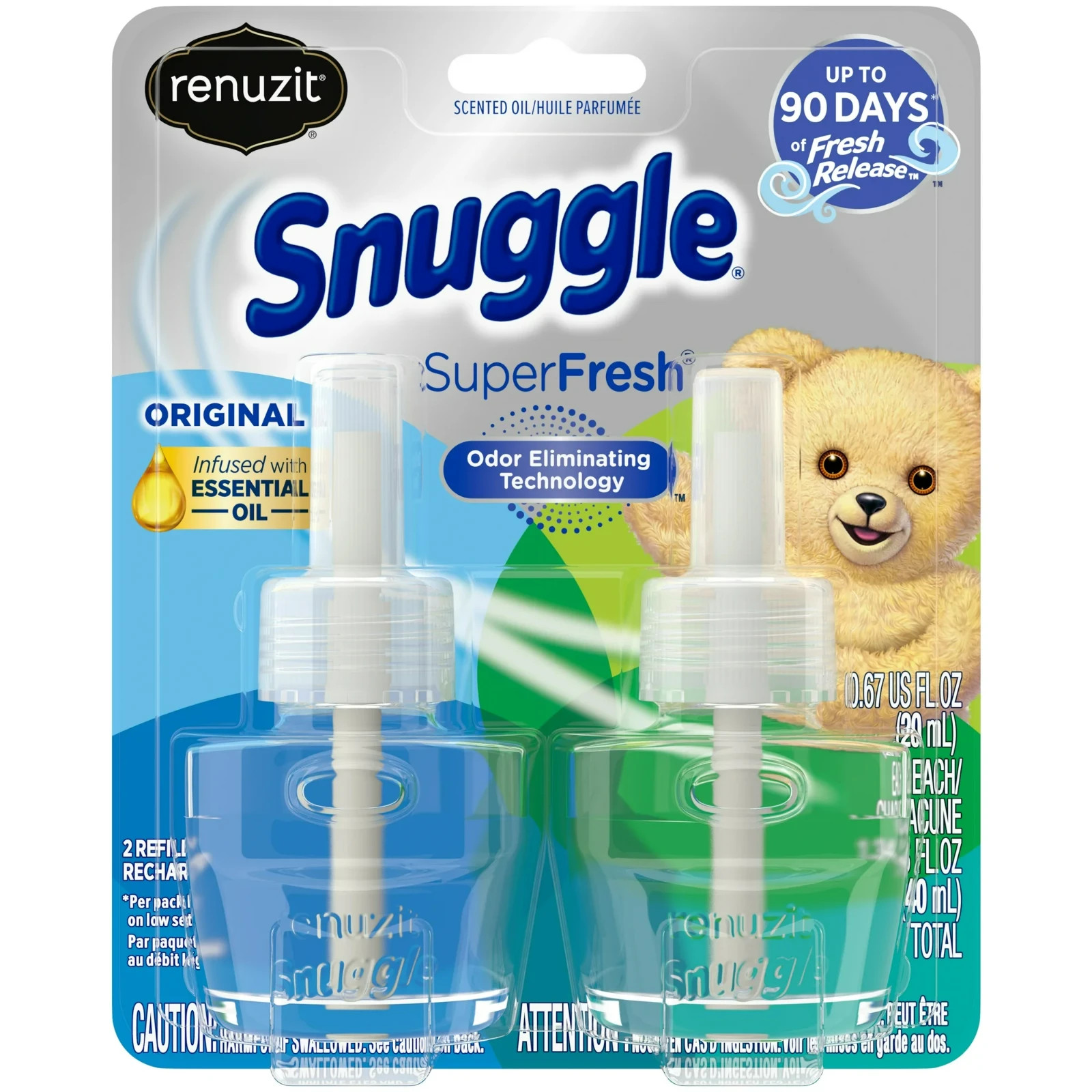 Renuzit Snuggle Scented Oil Refill Plugin Air Fresheners SuperFresh Original