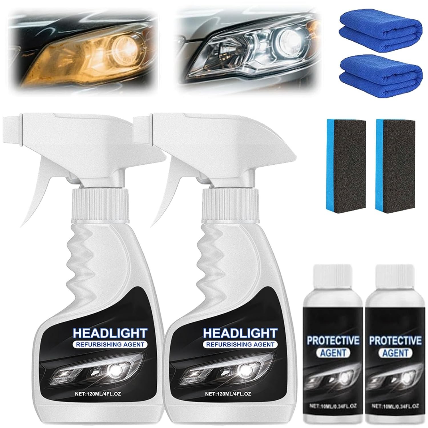 Q4 Headlight Restoration, Fullofcarts Headlight Cleaner, Headlight Restoration