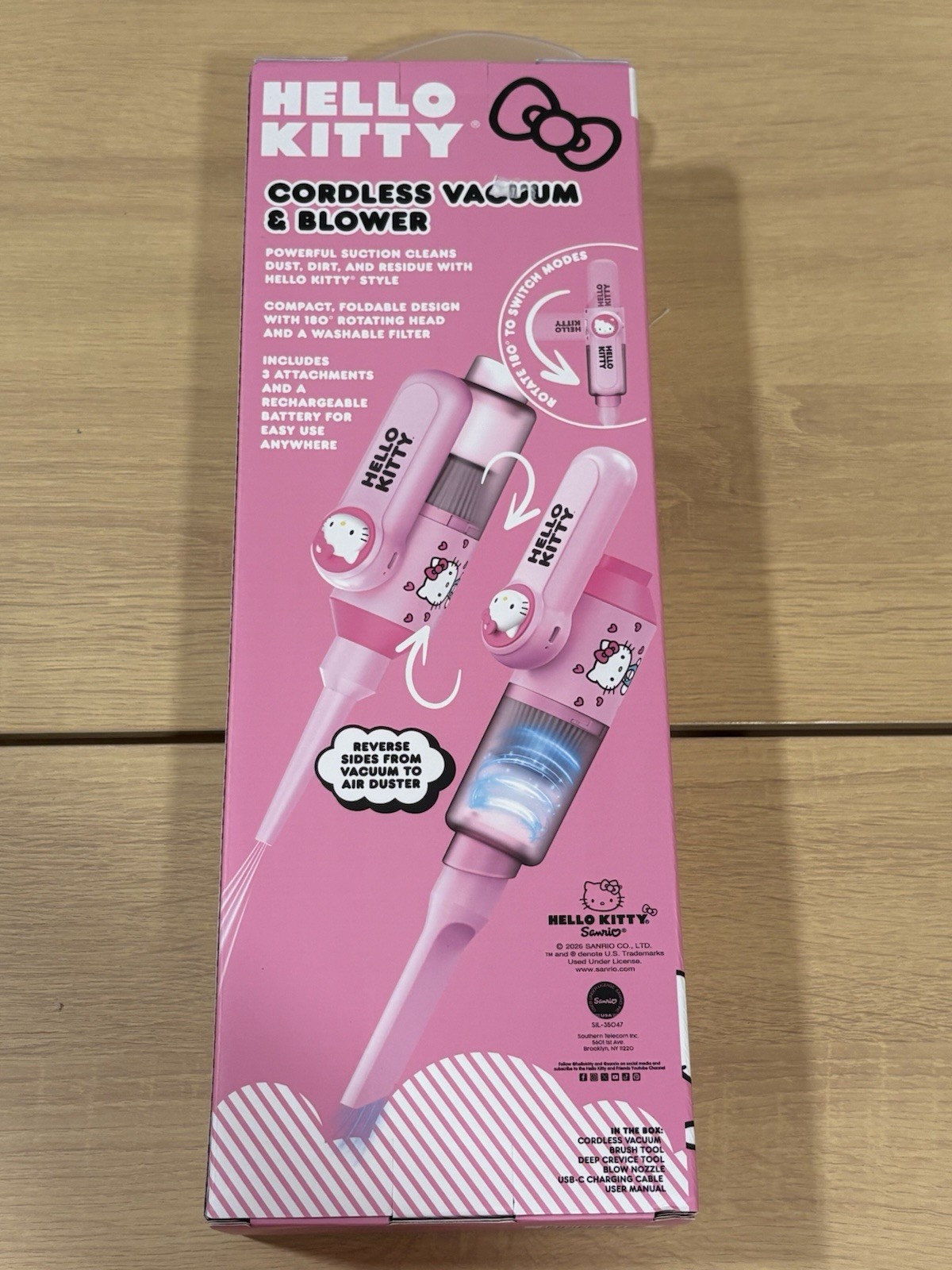 Hello Kitty Cordless Vacuum & Blower Rechargeable Pink Sanrio NEW – Super Cute!