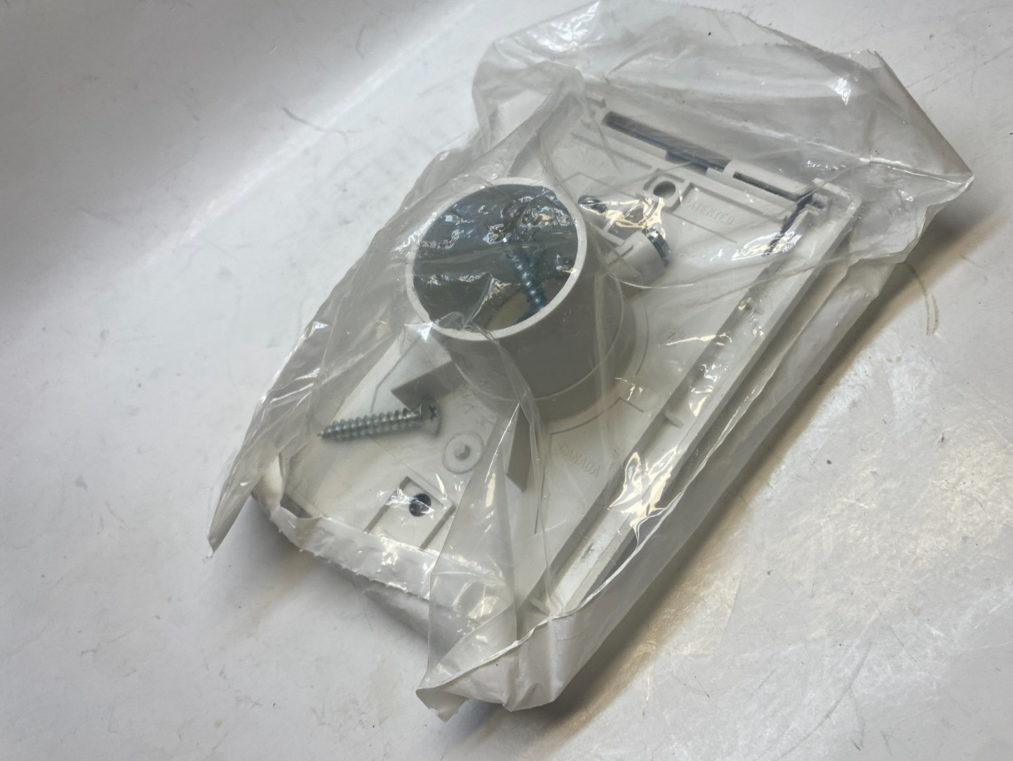 Central Vac Inlet Valve & Cover (White) – VacuValve – Full Door – Free Shipping