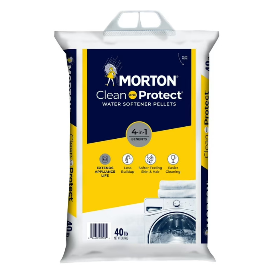 (2 pack) Morton Clean and Protect Water Softener Salt Pellets, 40 lb