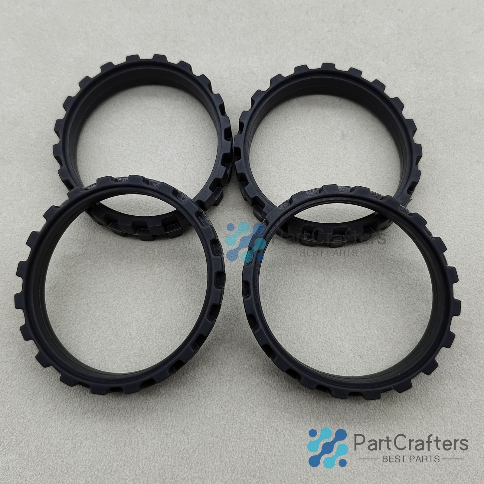 4X Soft Silicone Tires For IROBOT ROOMBA Series 500 600 800 900 Great Adhesion