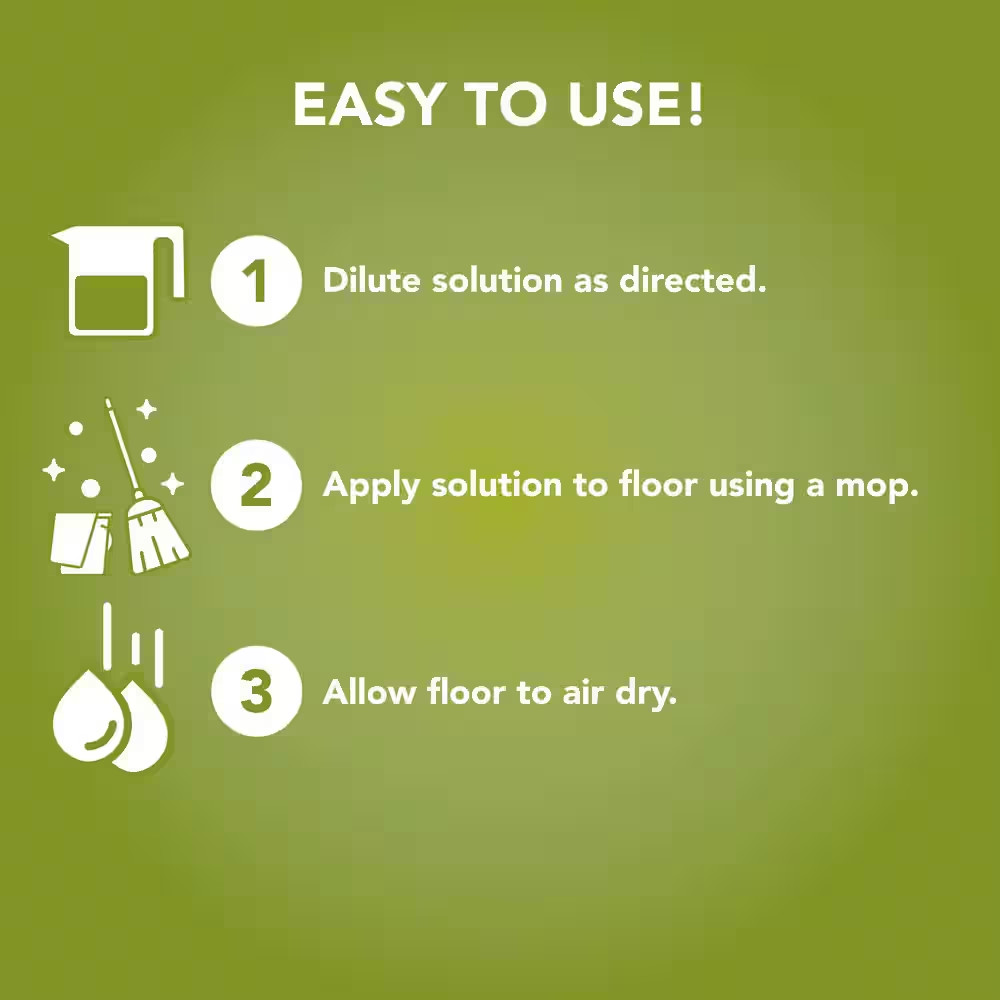 1 Gal. No Rinse Neutral Floor Concentrate Cleaner, Residue Free Formula for Tile