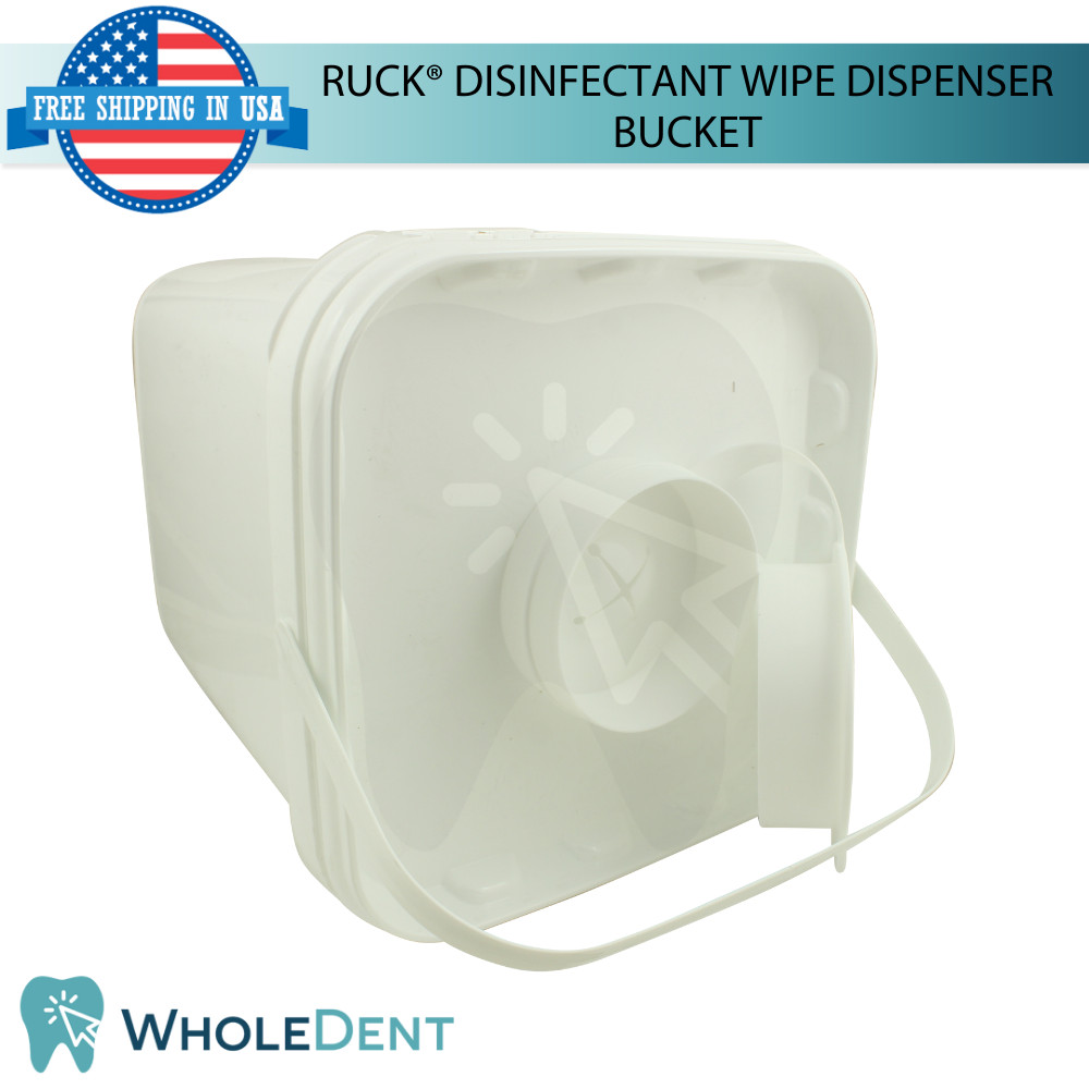 Ruck® Dis!nfectant Wipe Dispenser Portable Surface Cleaning Bucket