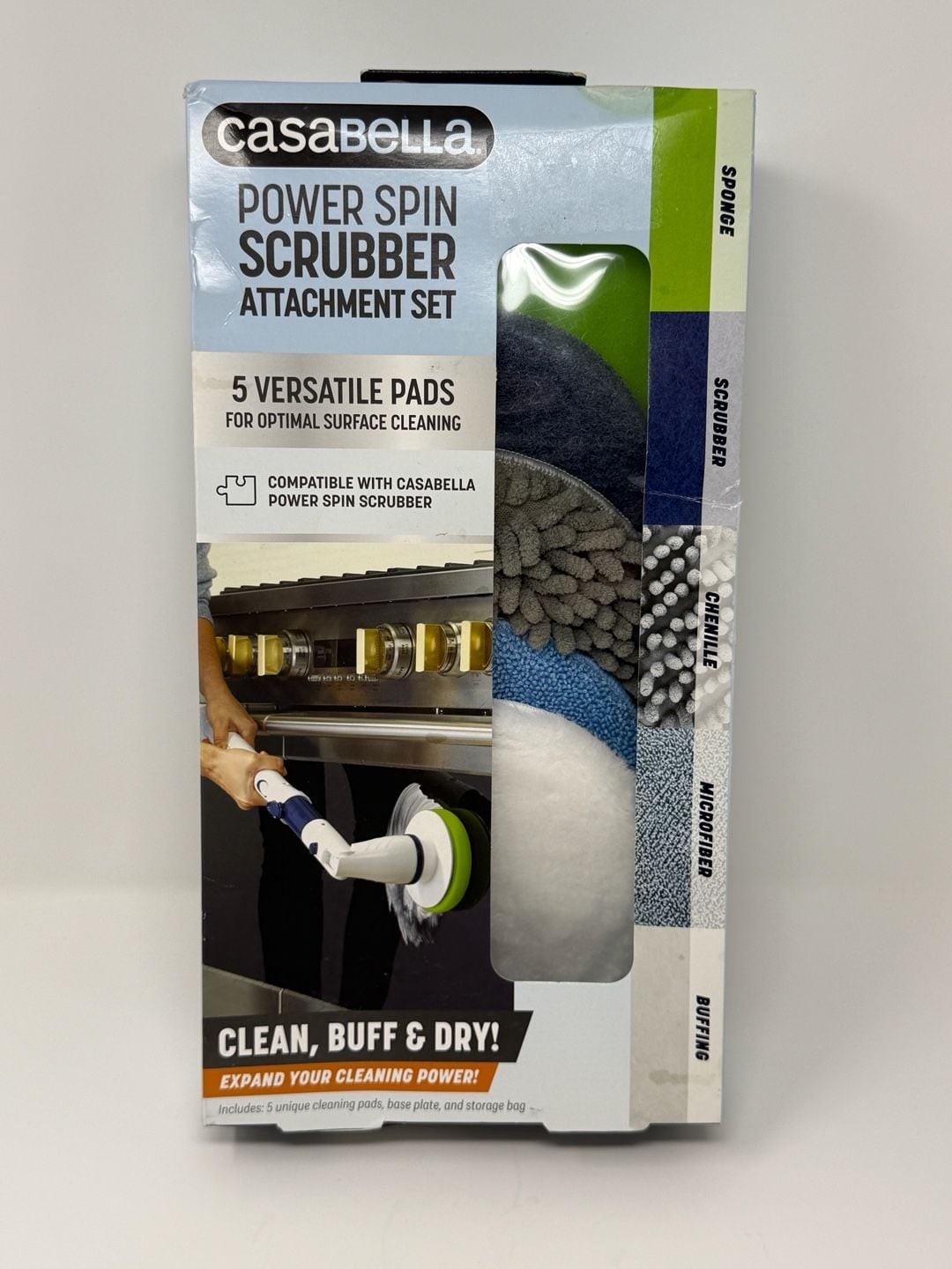 Casabella Power Spin Scrubber Attachment Set