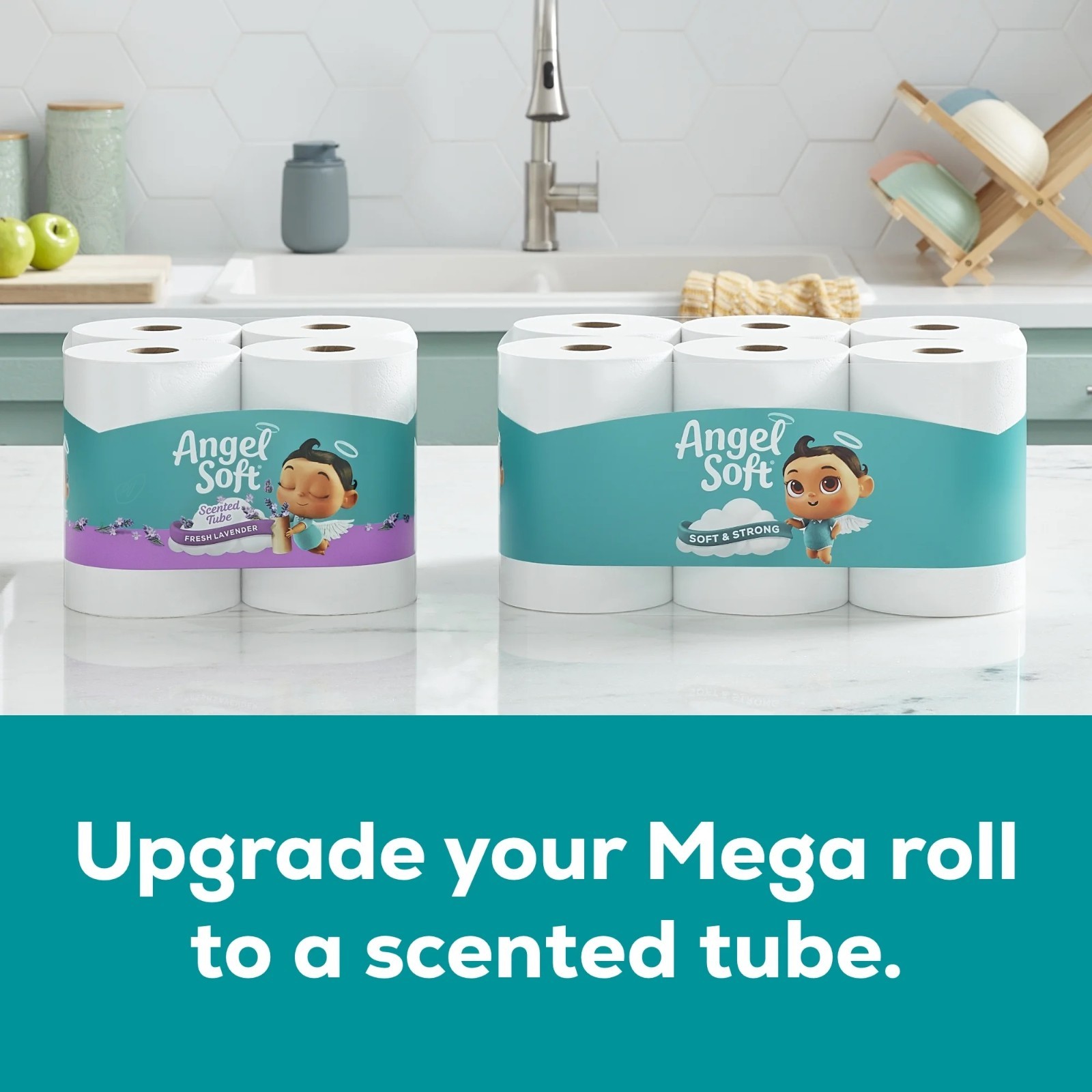 Angel Soft 2-Ply Toilet Paper, 24 Mega Rolls