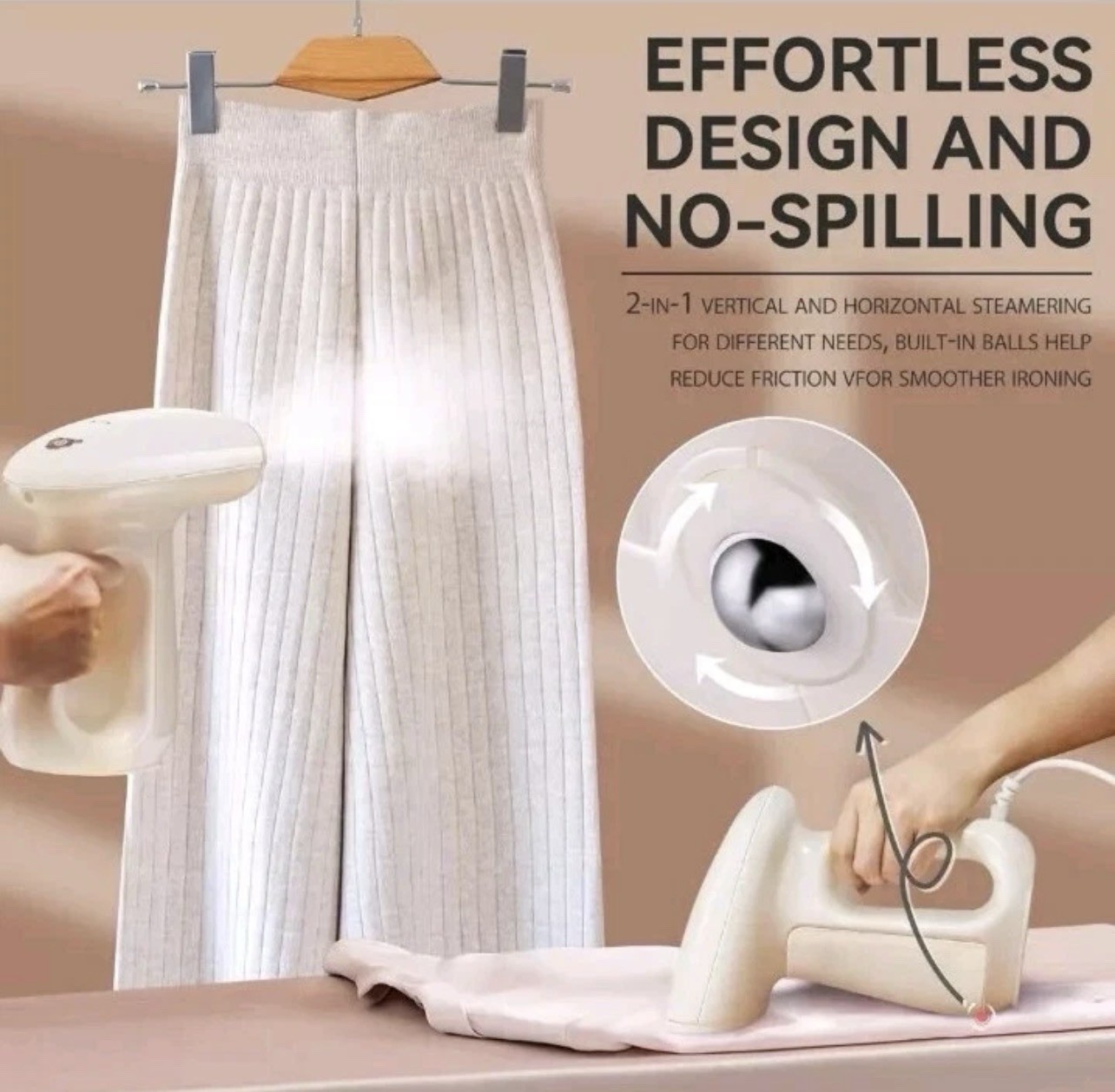 Bear Steamer for Clothes, Handheld Clothes Steamer,1300W Strong Power Garment St