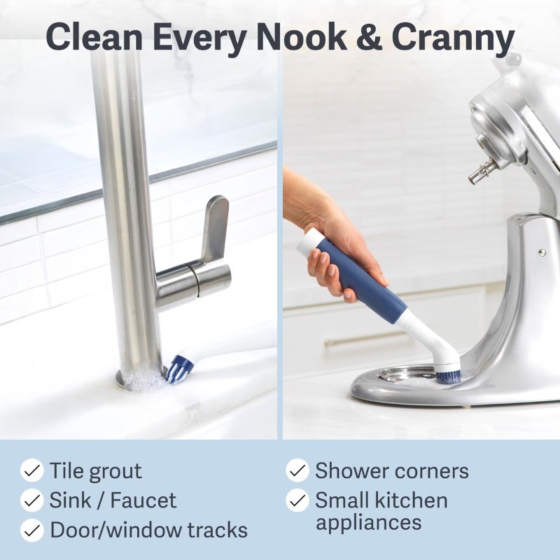 Casabella Power Spin Detail Grout Scrubber Cleaner