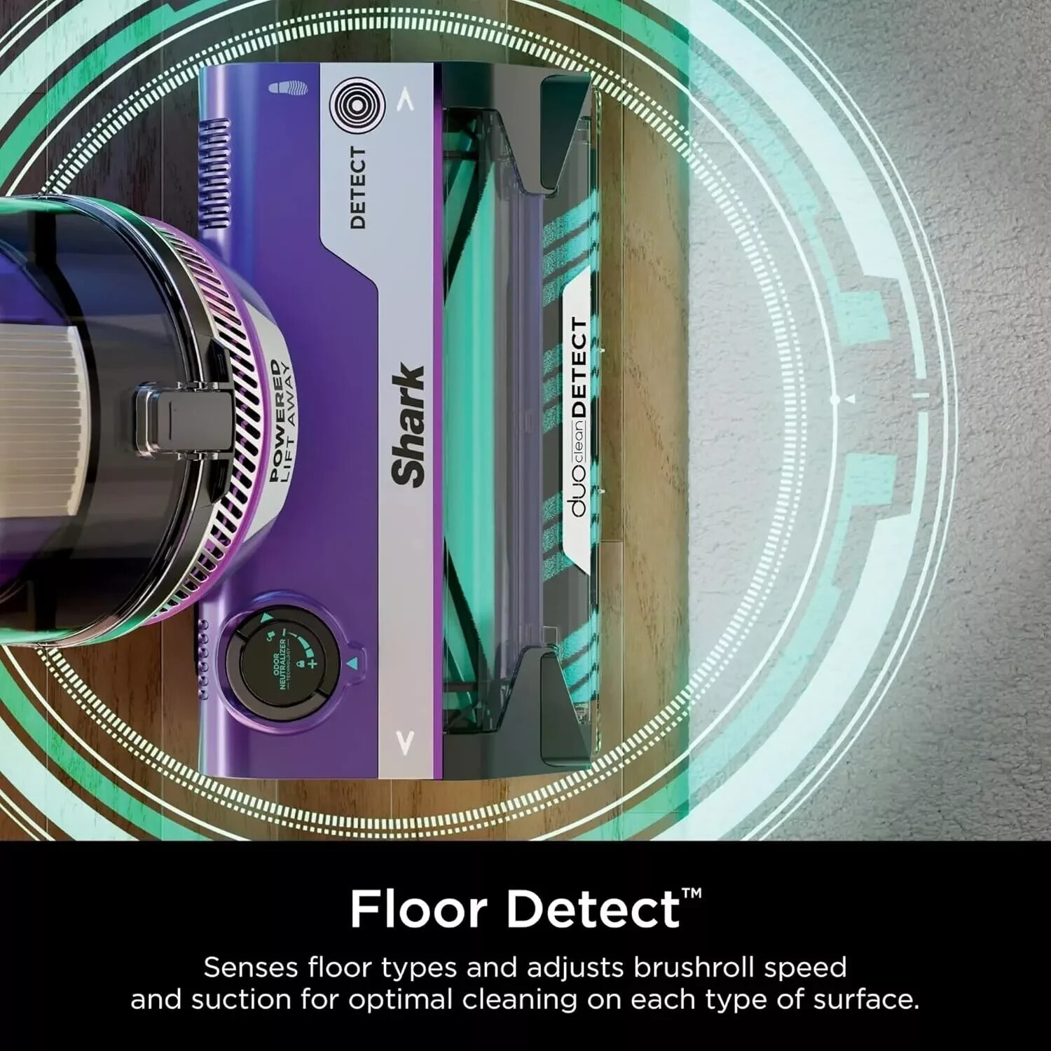 Shark POWERDETECT Upright Vacuum Self Cleaning Brushroll Duoclean Odor Powerful