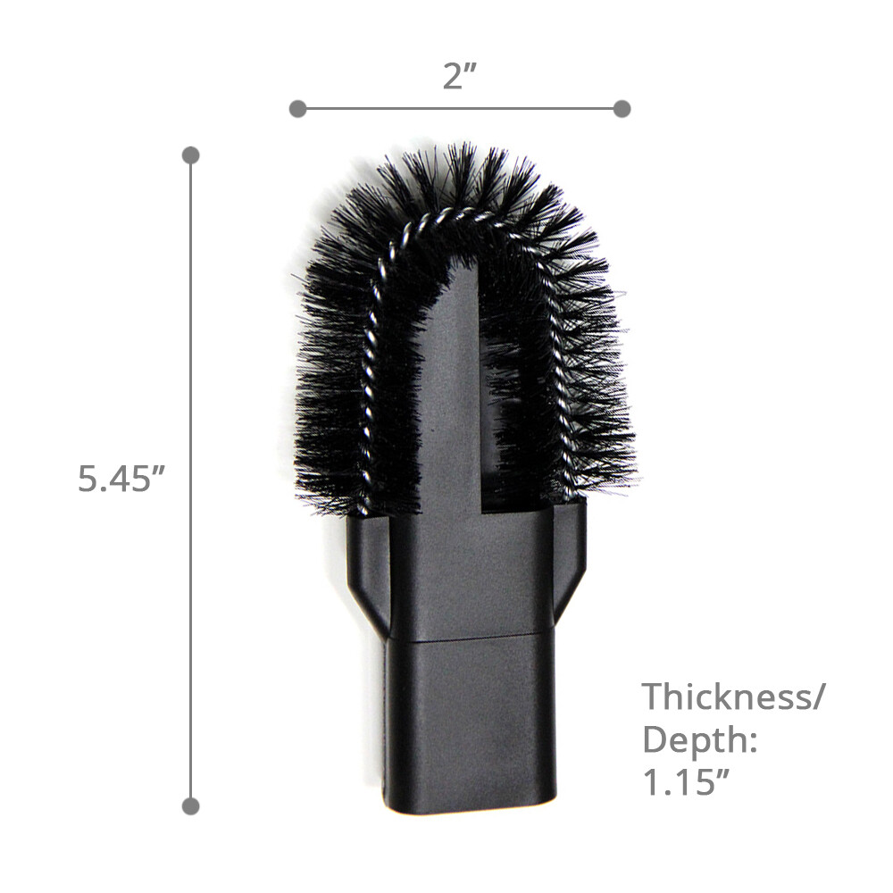 MaximalPower Flexible Crevice Vacuum Tool Attachment w/ Removable Brush Head
