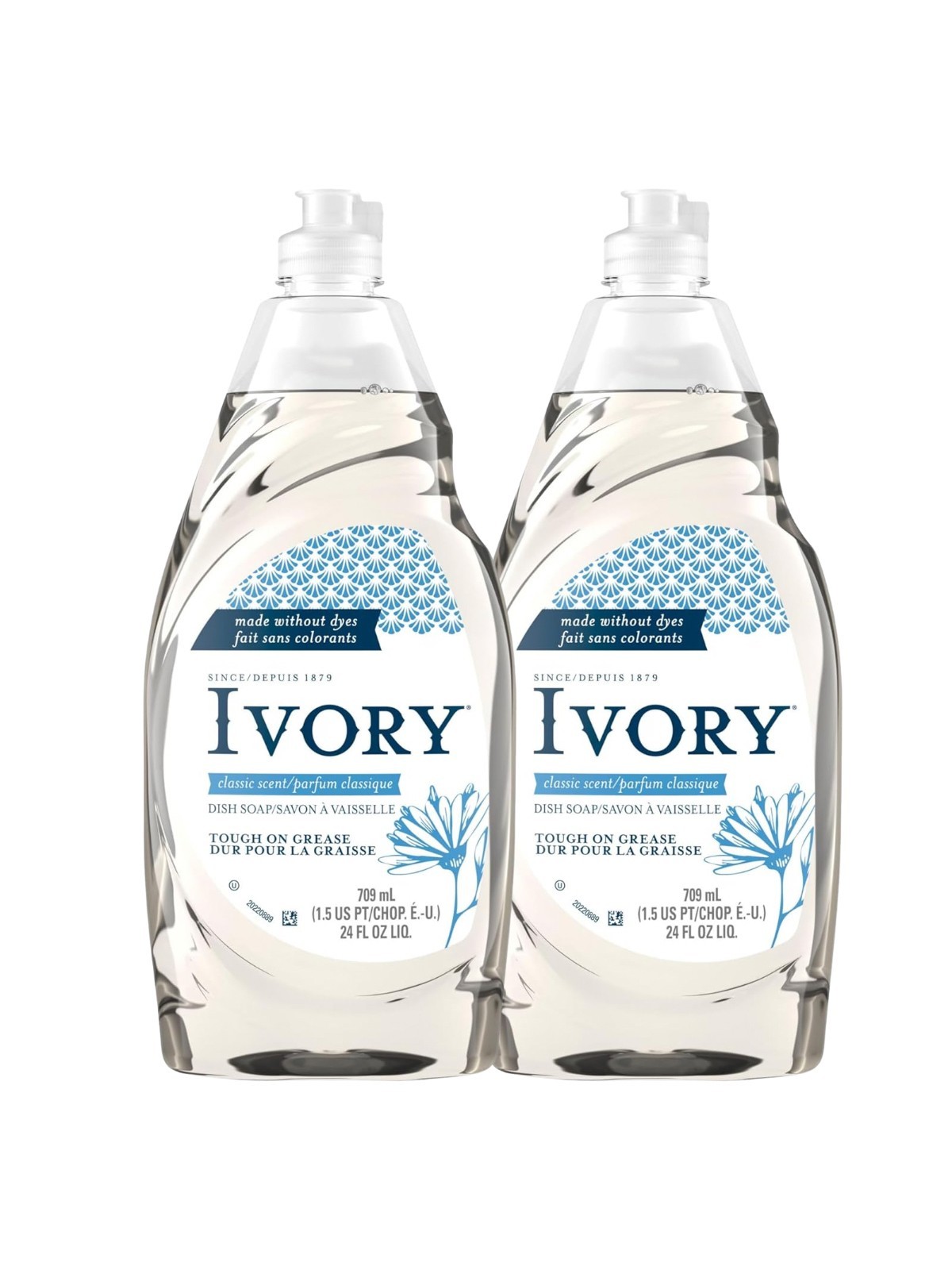 Ivory Dish Soap,Classic Scent,24 fl oz 2 Pack, gentle on hands