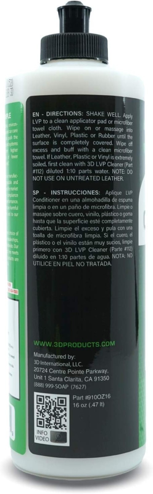 Leather, Vinyl & Plastic Conditioner | Restores, Conditions & Protects Car In…