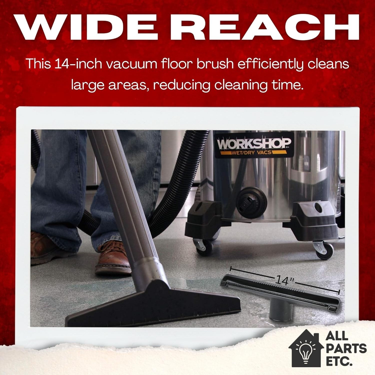2 1/2″ Accessories for Some Craftsman Vacuum Attachments Wet Dry Floor Brush