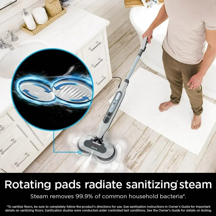 Shark Steam & Scrub Steam Mop, with Steam Blaster Technology, Scrubbing and Sani