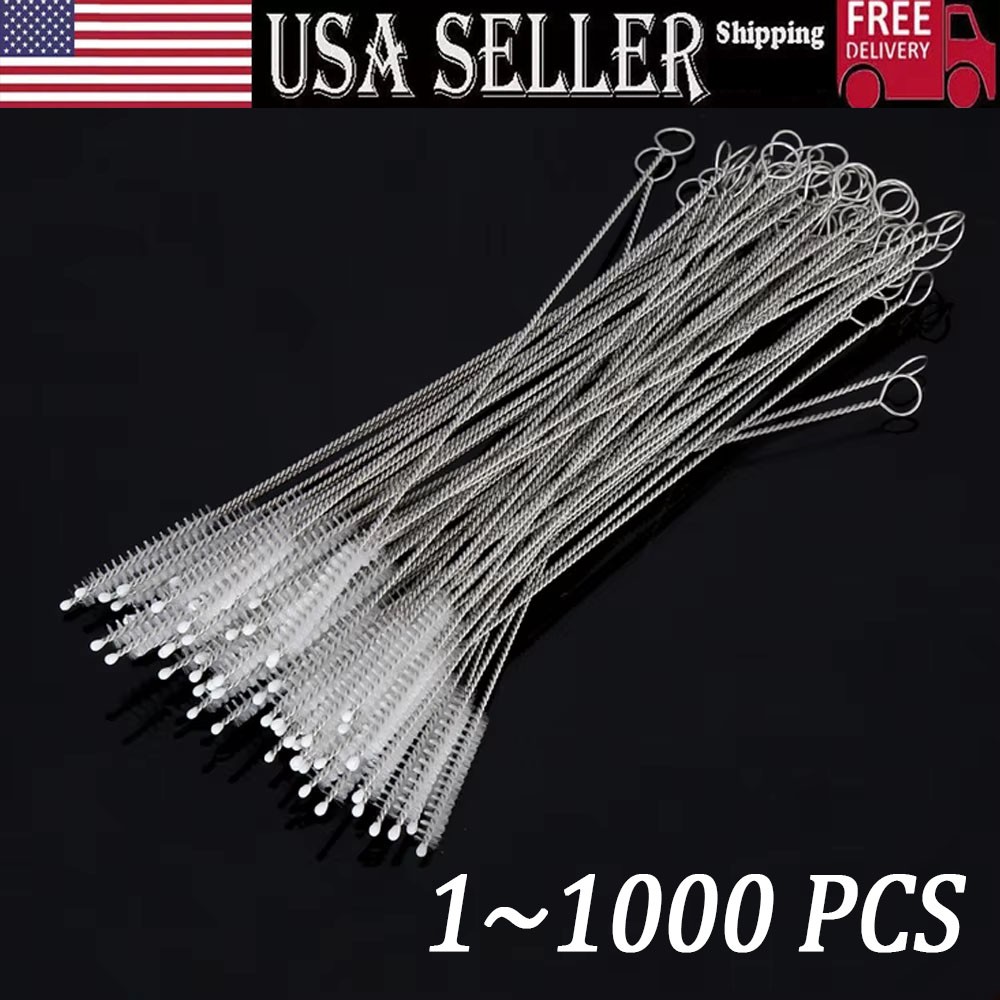 Nylon Straw Cleaner Cleaning Small Brush For Drinking Pipe Tube Baby Milk Bottle