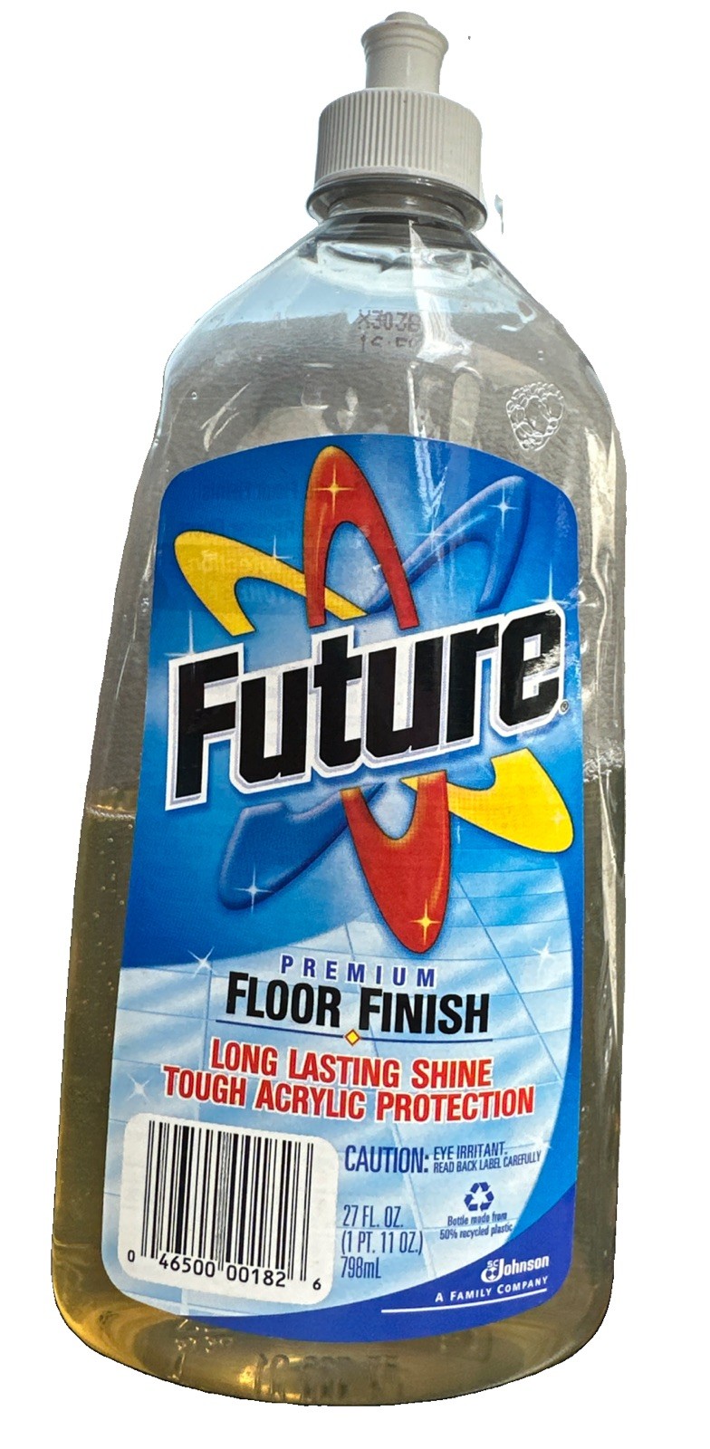 Vintage FUTURE Floor Finish Cleaner Shine 27 oz Bottle SC Johnson 1998