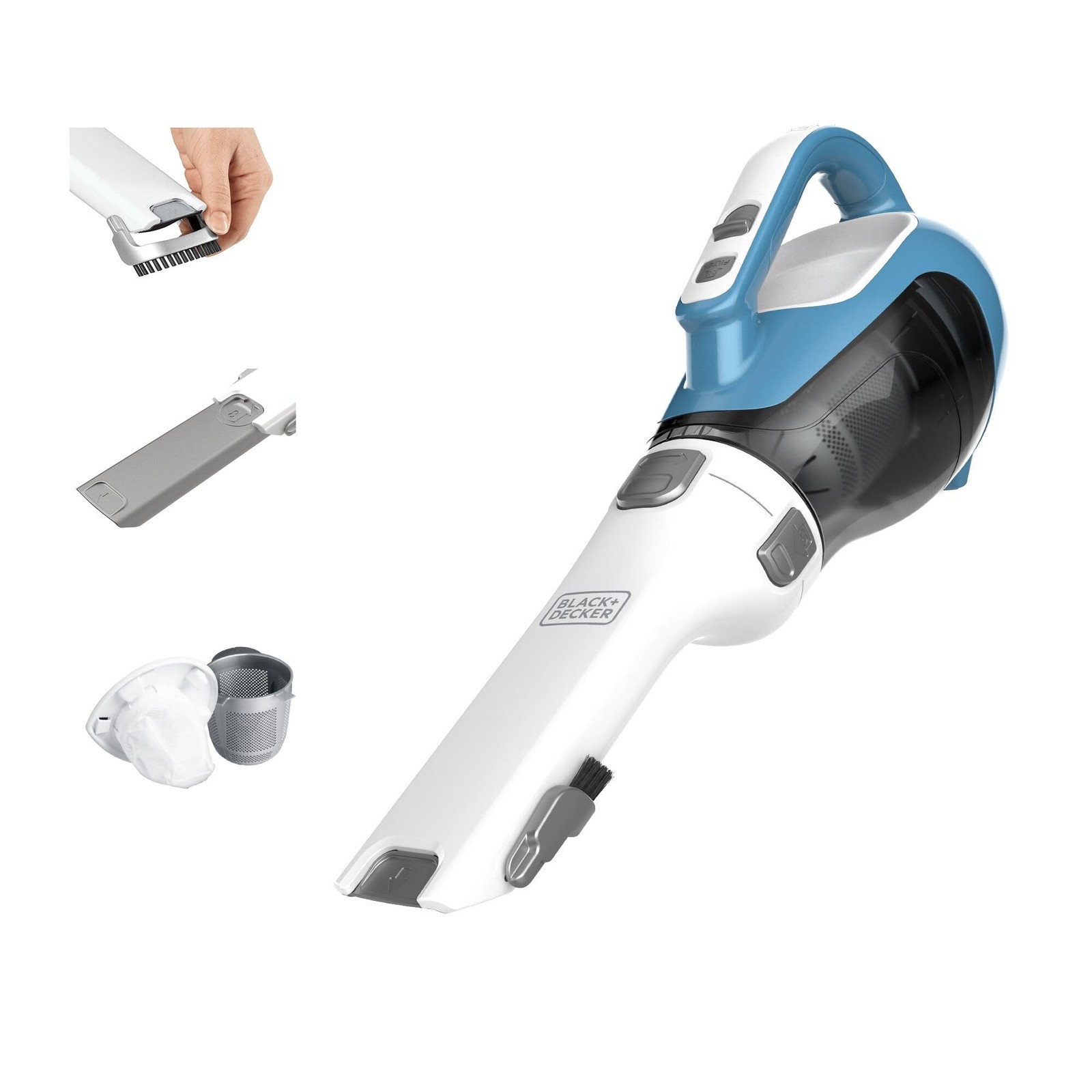 dustbuster AdvancedClean Handheld Vacuum Cordless, Compact Home and Car Vacuum