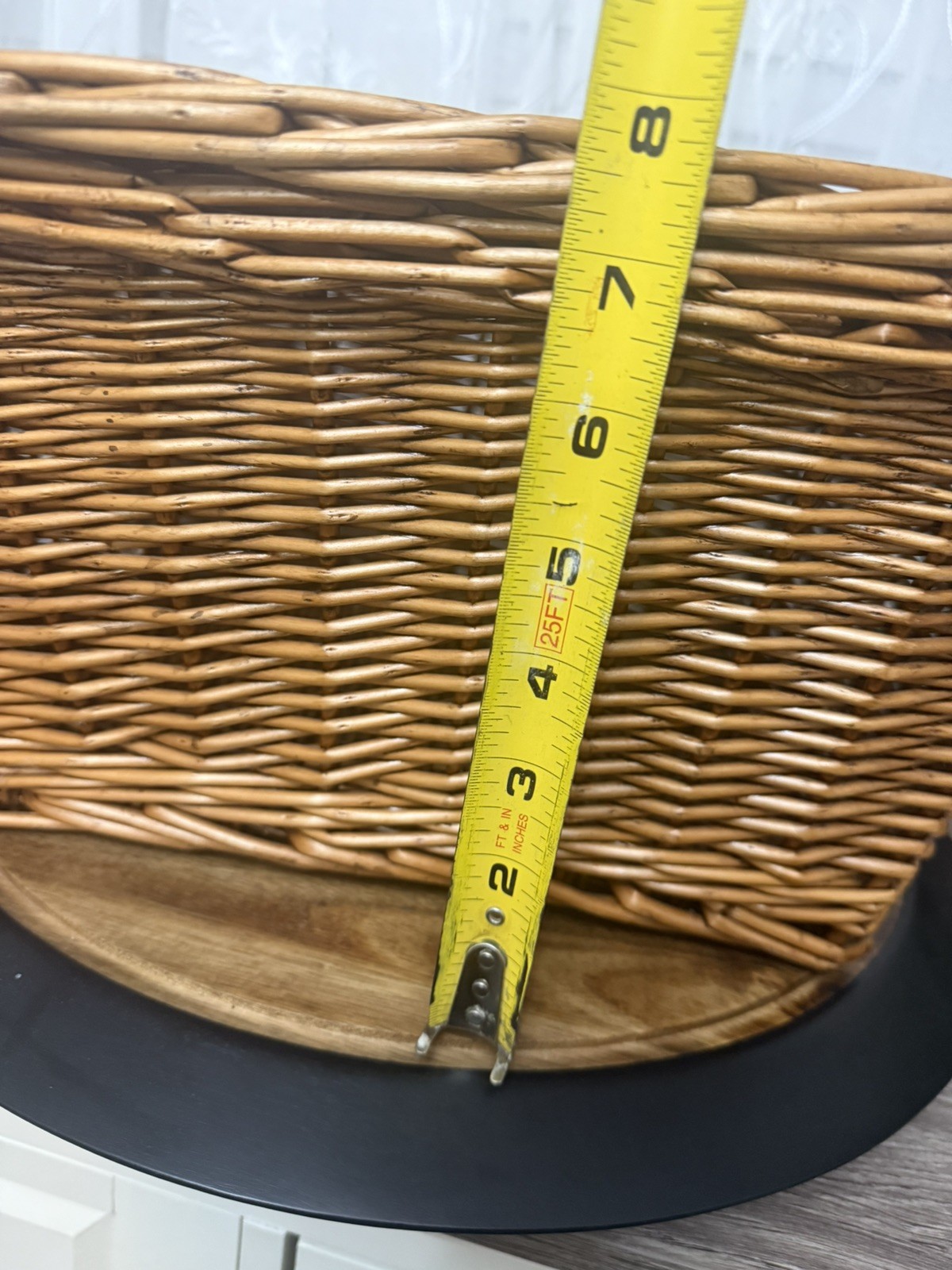 Gift Tree Wicker Basket Lift-Off Lid Storage Picnic Basket Handles